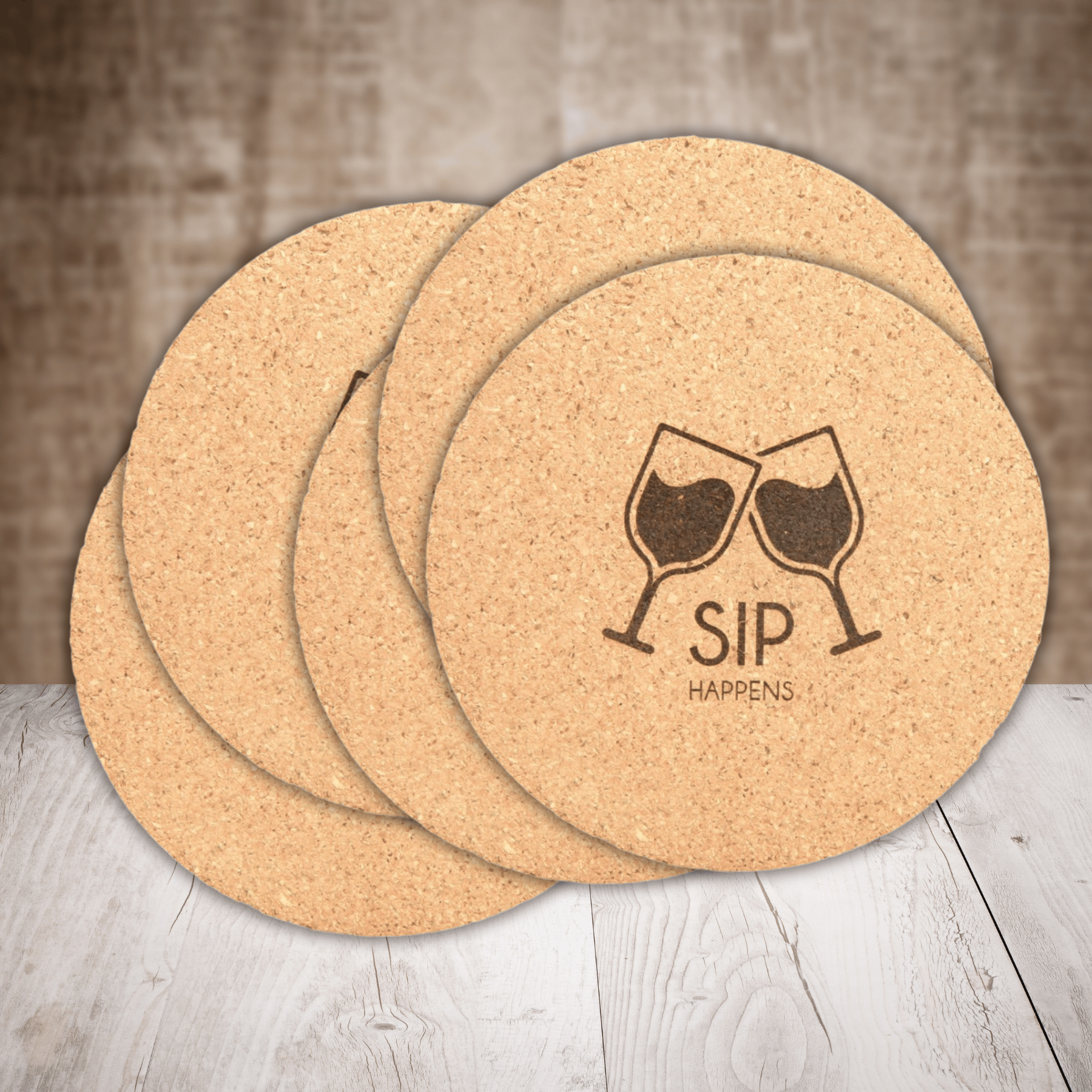 Personalized Cork Coasters, Trivets and Gift Sets
