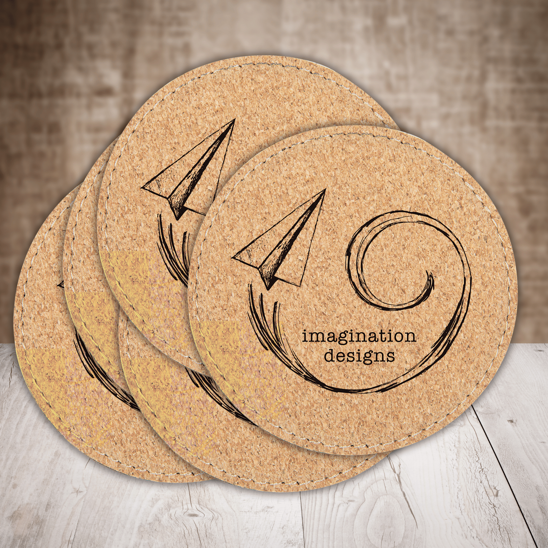 Personalized Cork Coasters, Trivets and Gift Sets