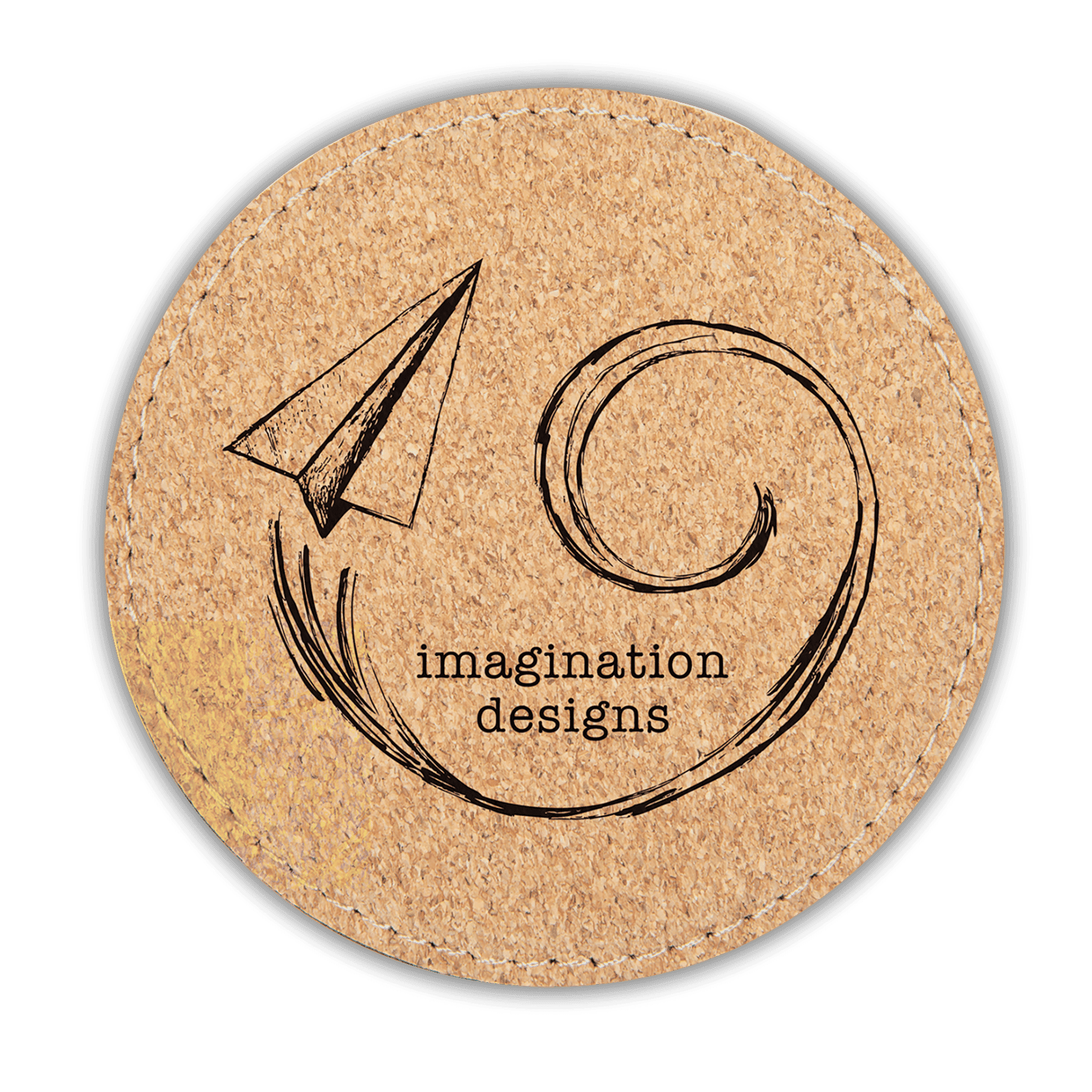 Personalized Cork Coasters, Trivets and Gift Sets Premium Cork Coaster - Individual / Round / 4" Diameter x 1/8" Thickness