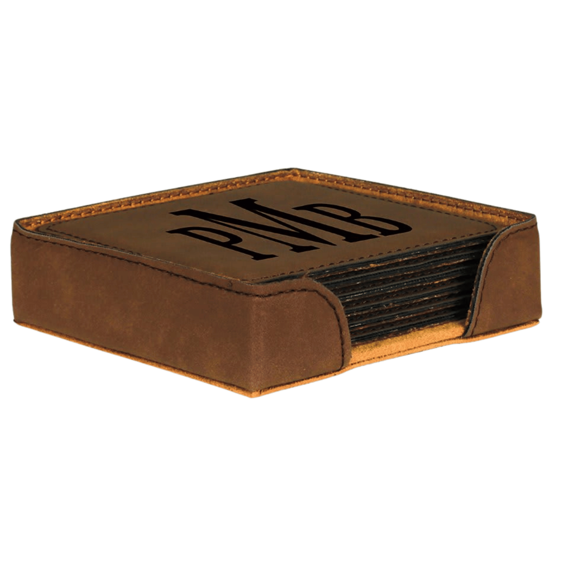 Personalized Leatherette Coaster Sets & Bottle Openers