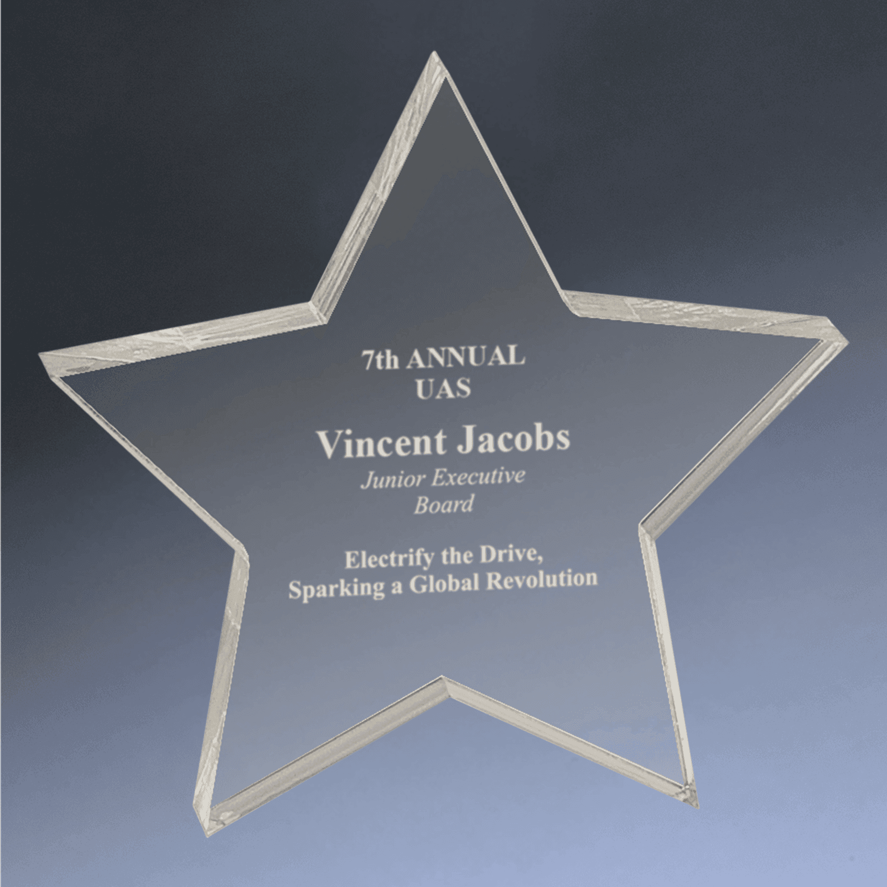 Personalized Acrylic Paperweights for Recognition Awards & Gifts Marbleized / Solid Black / 3 3/4" x 3 3/4"