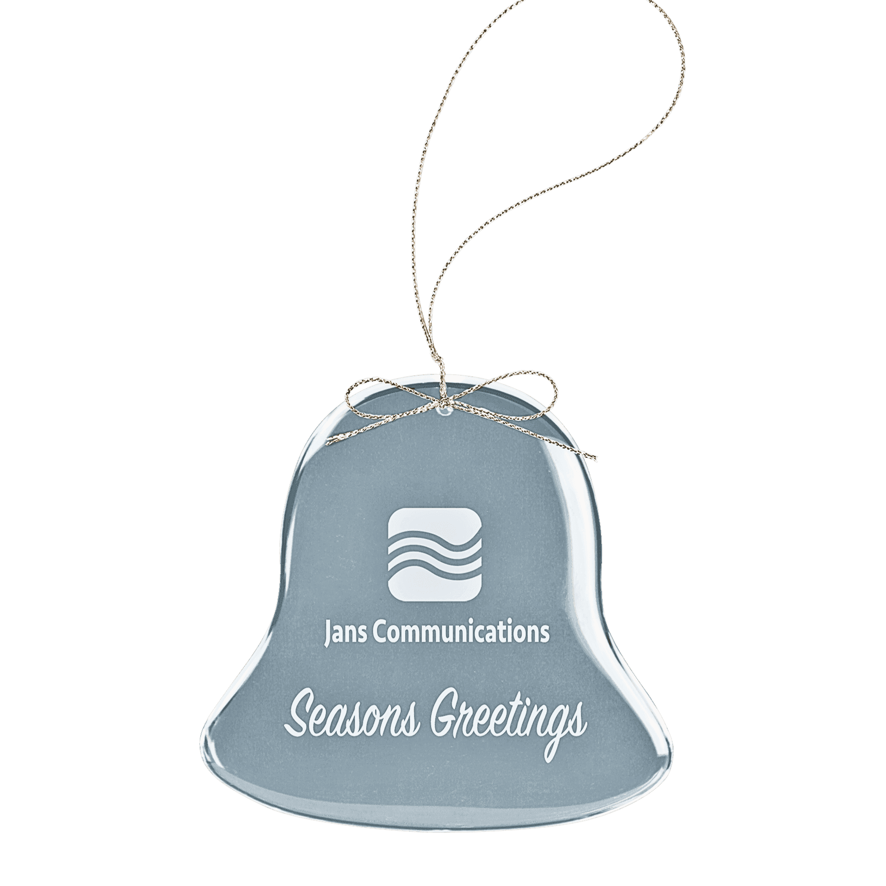 Laser Etched Crystal Ornaments with Ribbon and Gift Box