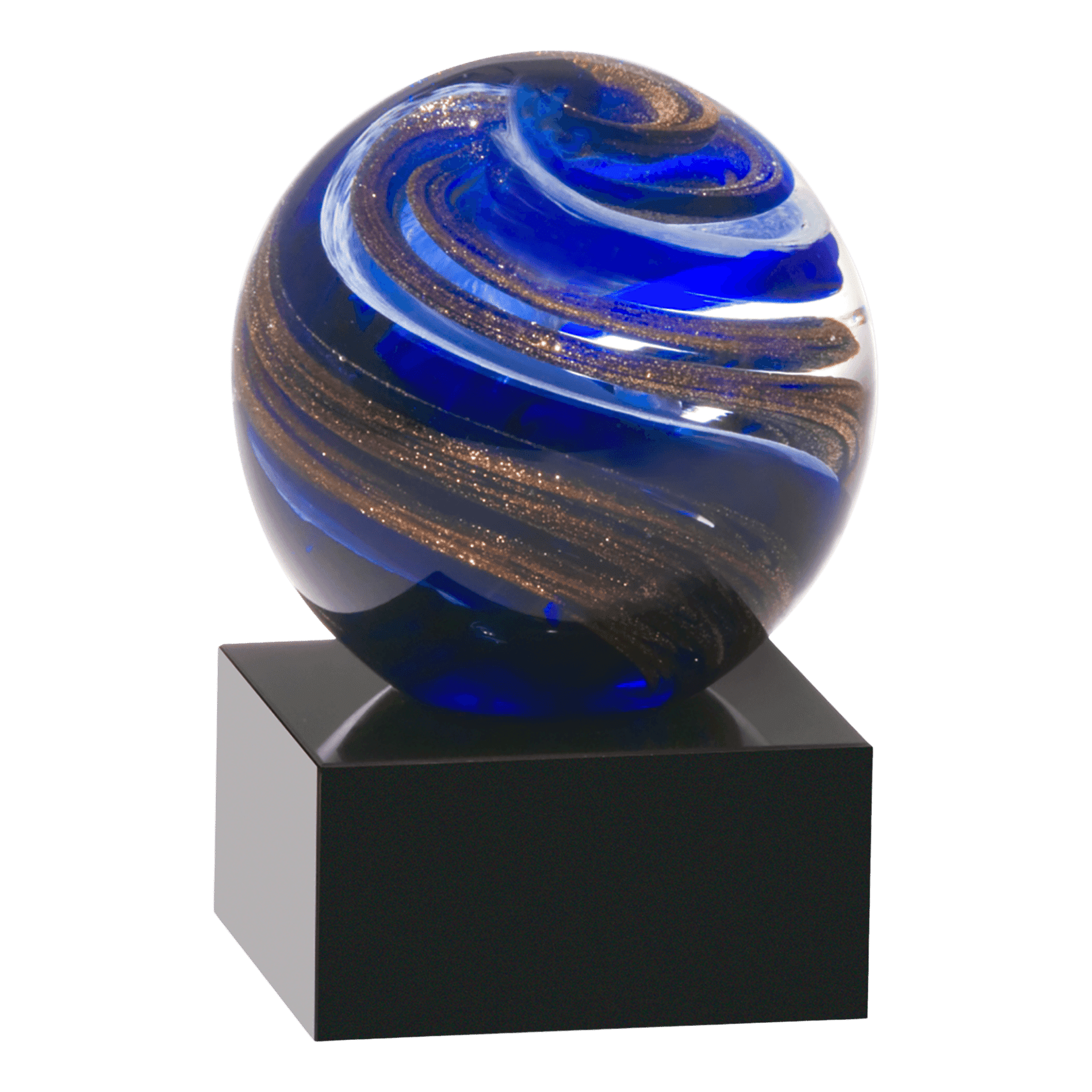 Hand-Blown Art Glass Award Sculptures for Recognition and Decor