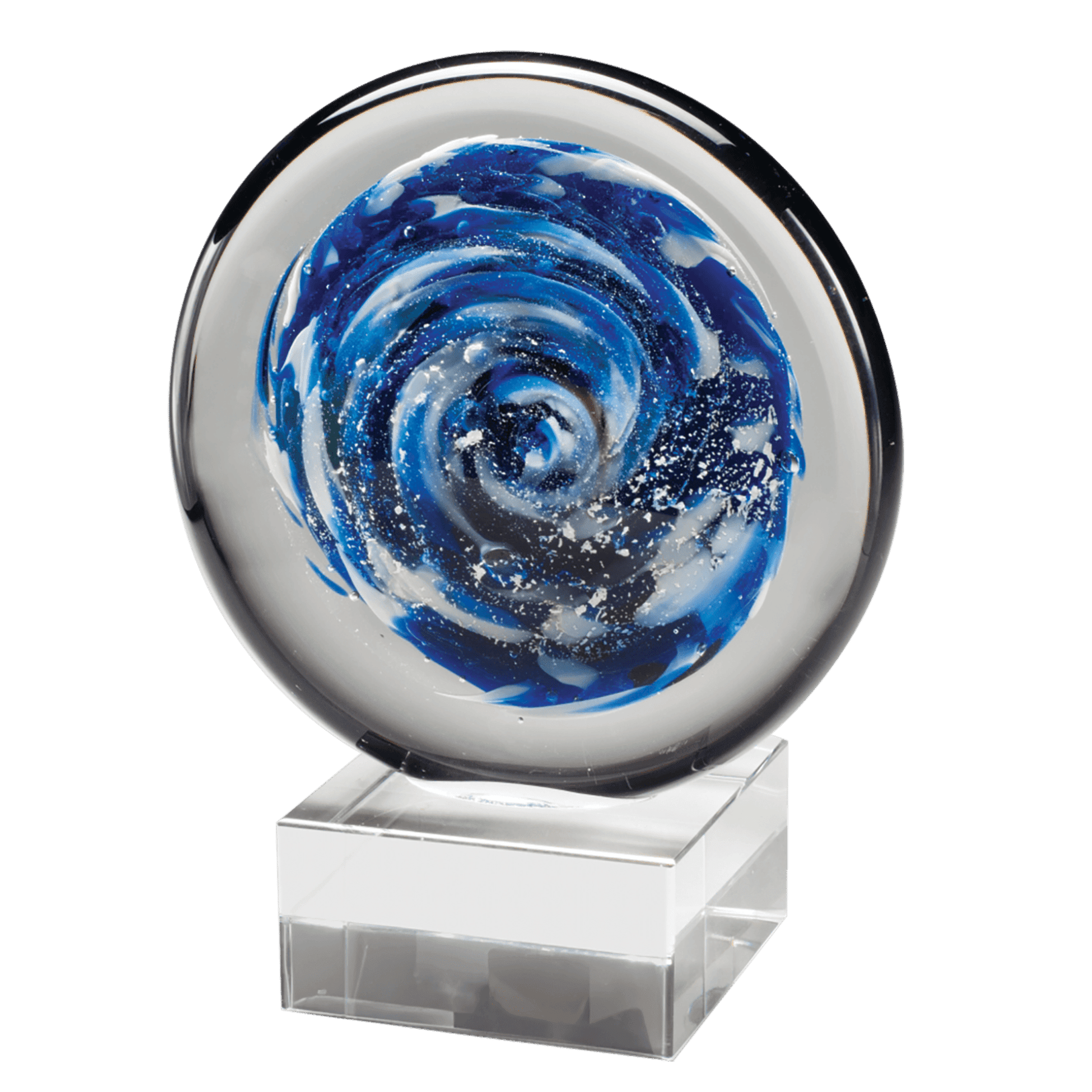 Hand-Blown Art Glass Award Sculptures for Recognition and Decor