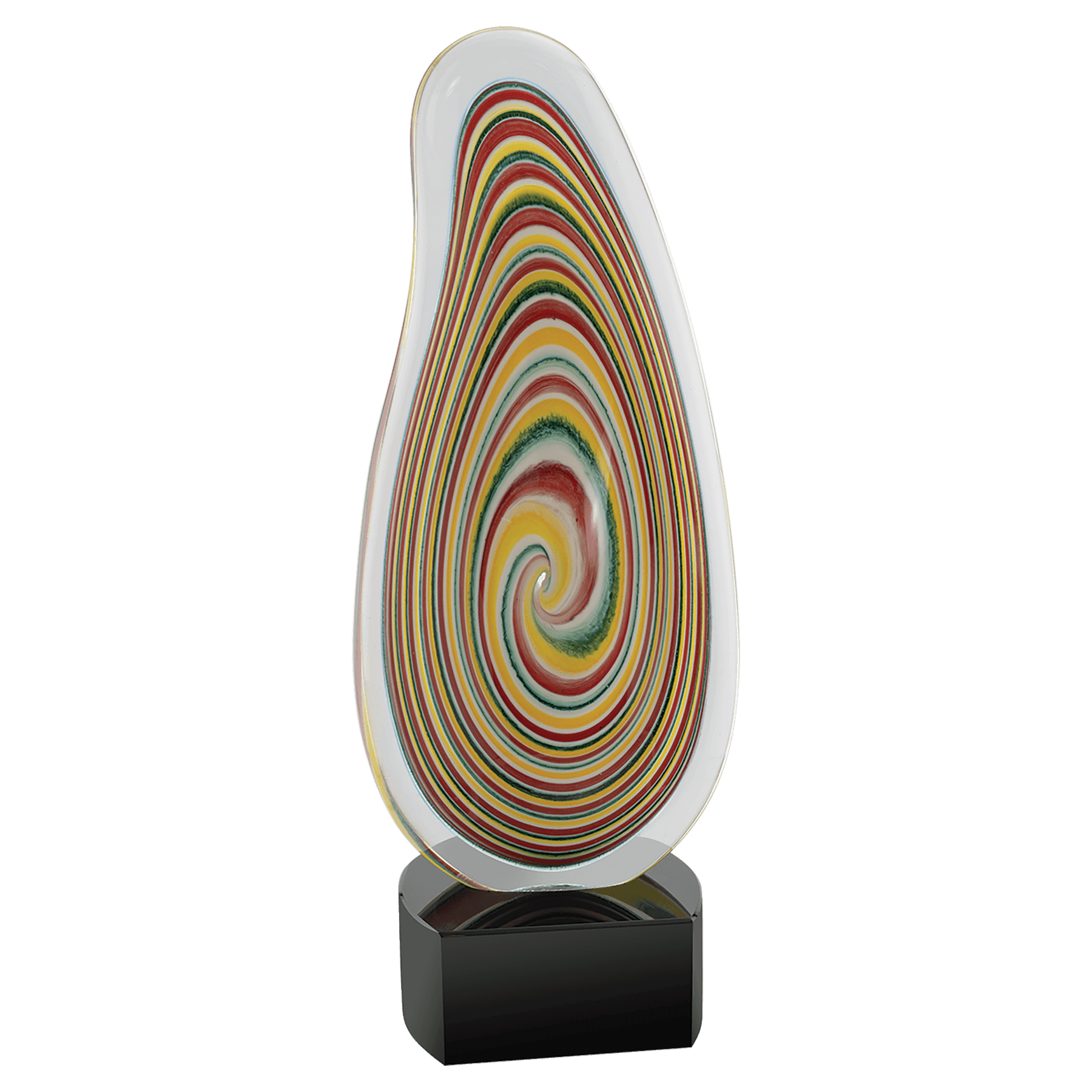 Hand-Blown Art Glass Award Sculptures for Recognition and Decor