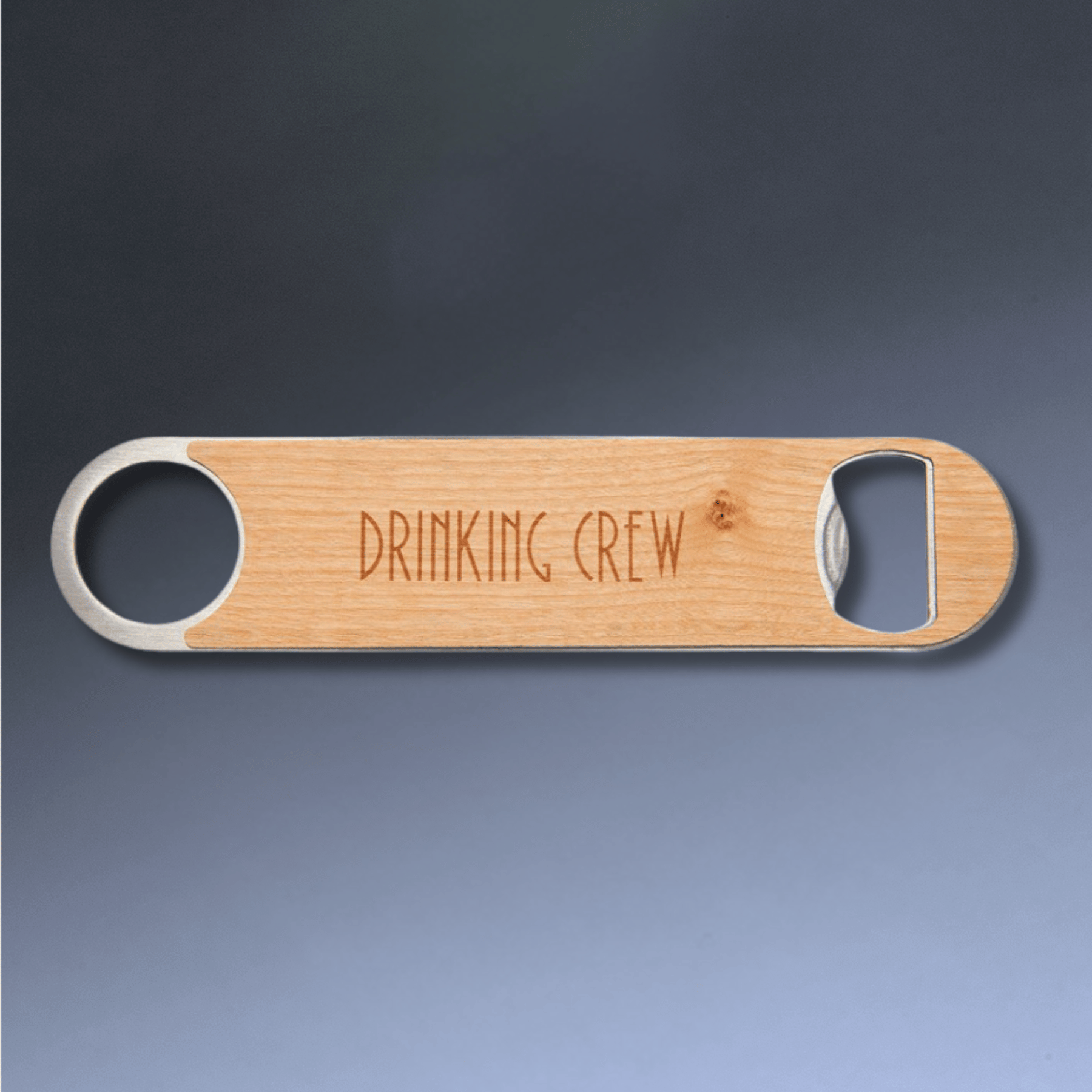 Personalized Extra Long Bottle Openers - Bar Style with Wide Ring