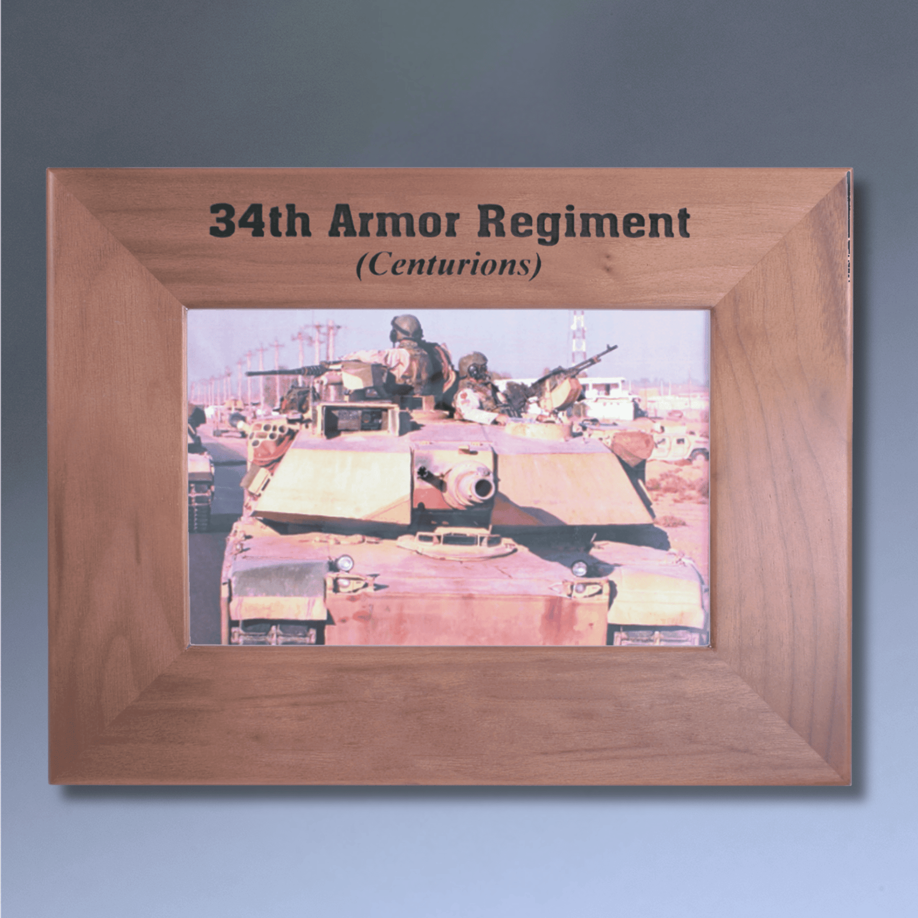 Personalized Walnut Picture Frames with Custom Engraving 4" x 6"