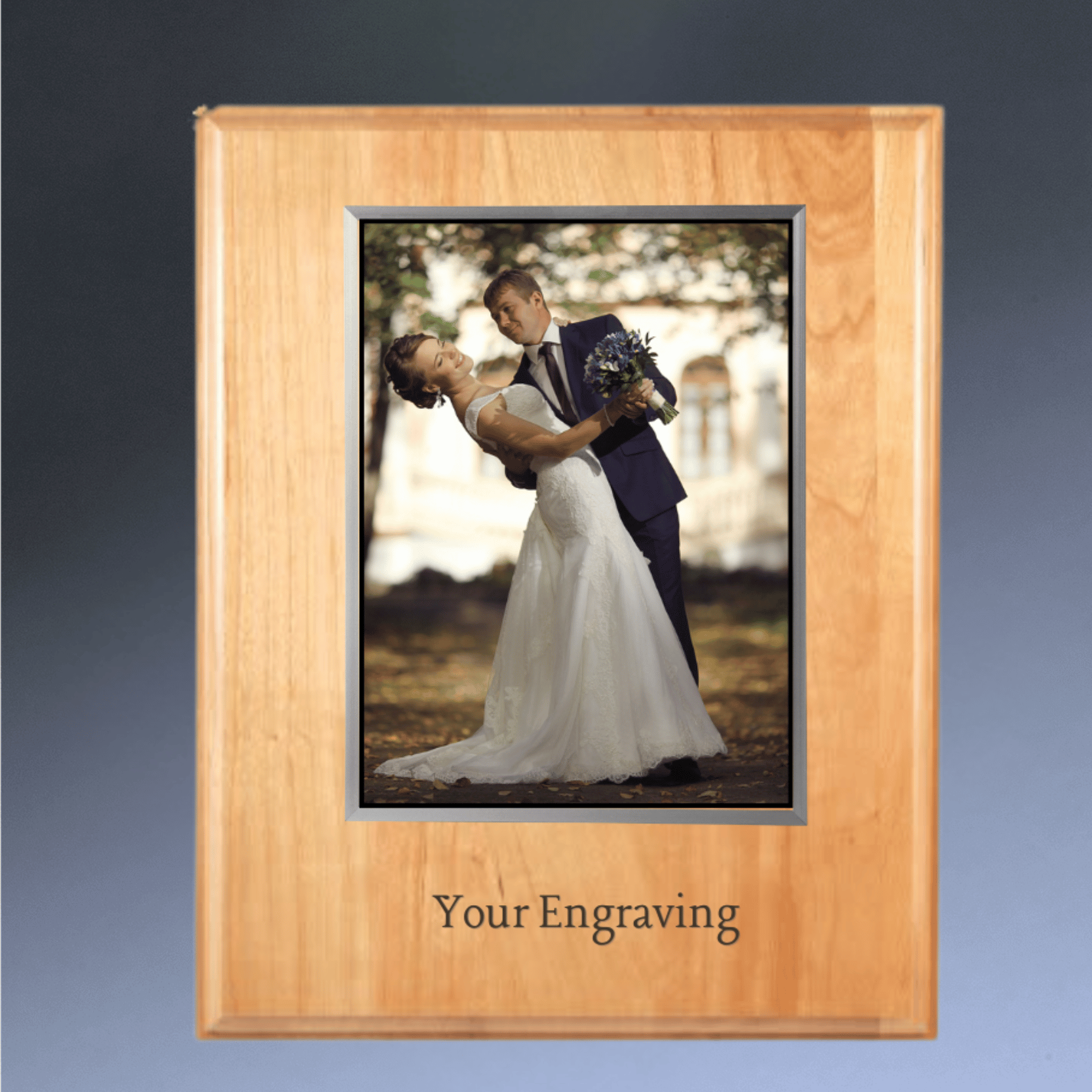Step-Edge Cherry Plaque Board for Deep Engraving and Display 5" x 7"