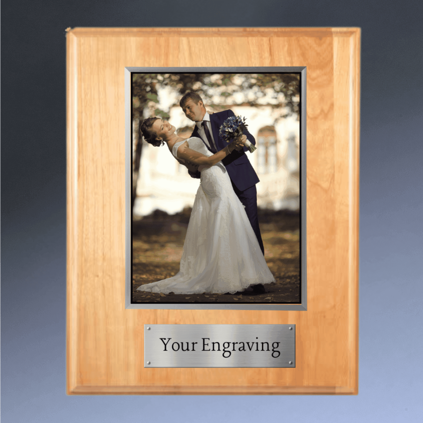Step-Edge Cherry Plaque Board for Deep Engraving and Display 5" x 7"