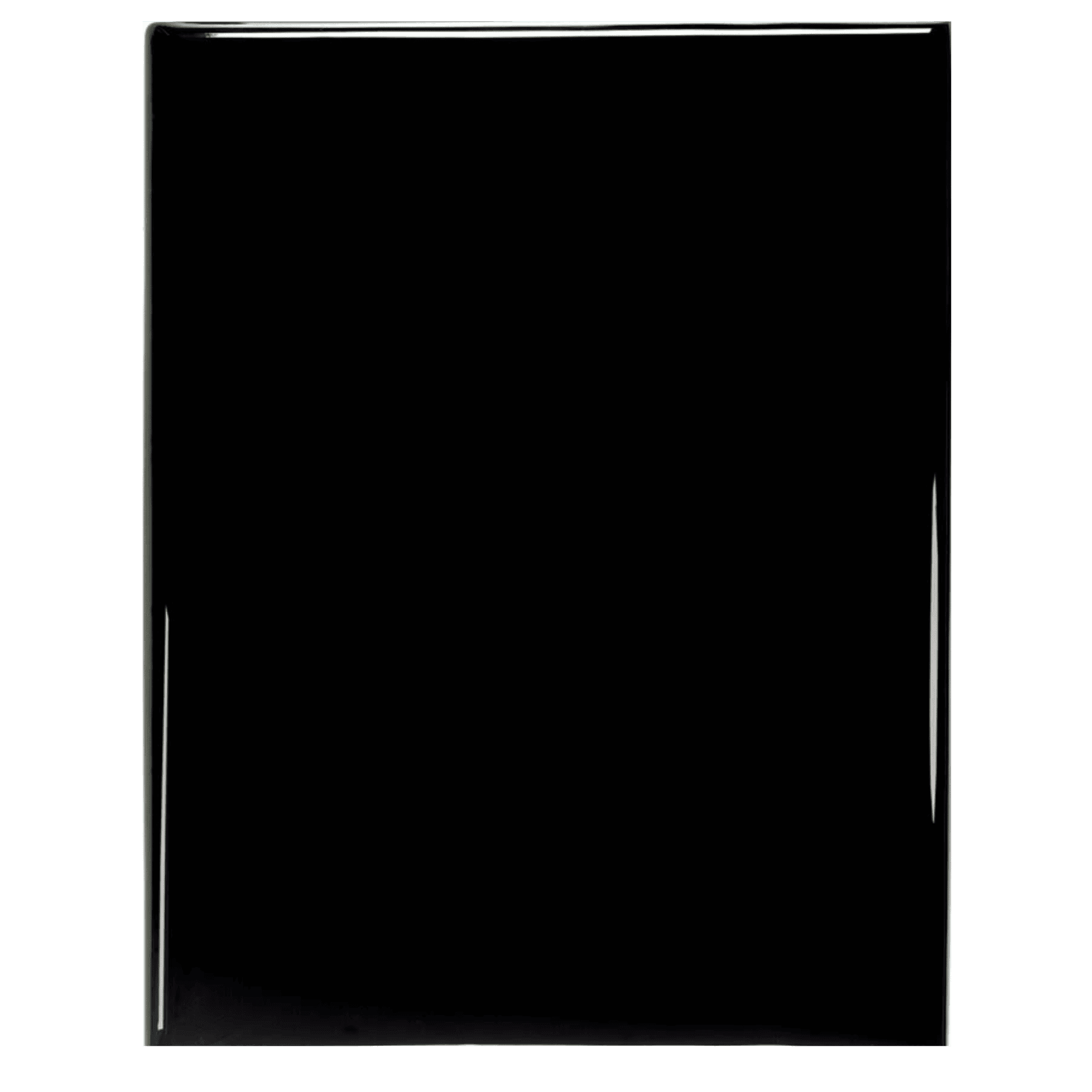 Piano Finish Teakwood Plaque Boards for Custom Awards and Displays Black / Square / 6" x 8"