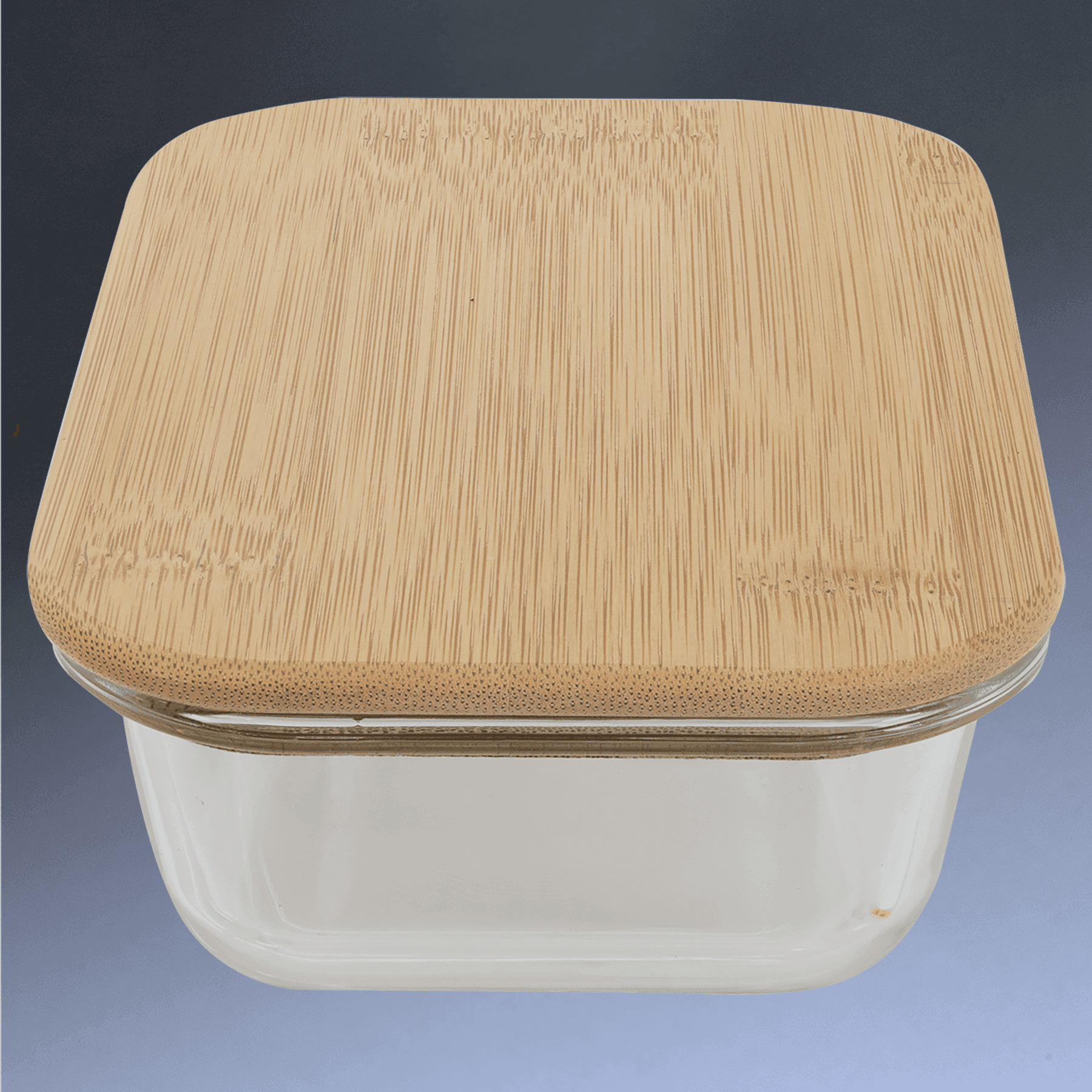 Personalized Glass Storage Containers with Bamboo Lids