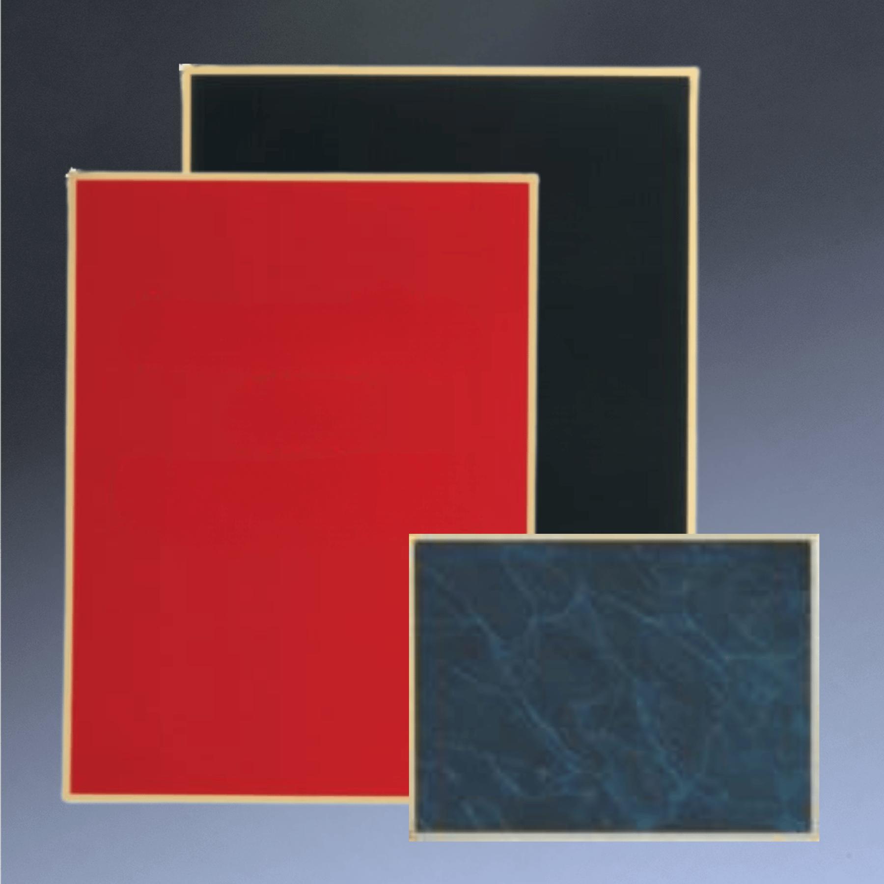 Engraved Brass Plated Steel Plaque Plates (6 Sizes) Gold Engraving