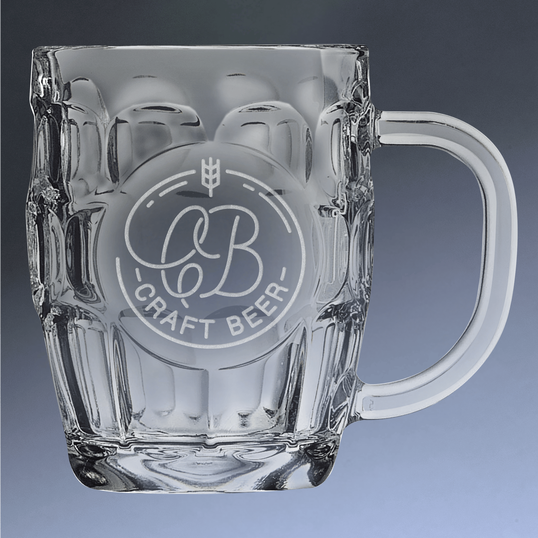Personalized Polar Camel Beer Mugs – Custom Engraved in Two Styles Barrel Style / 20 oz. / Single