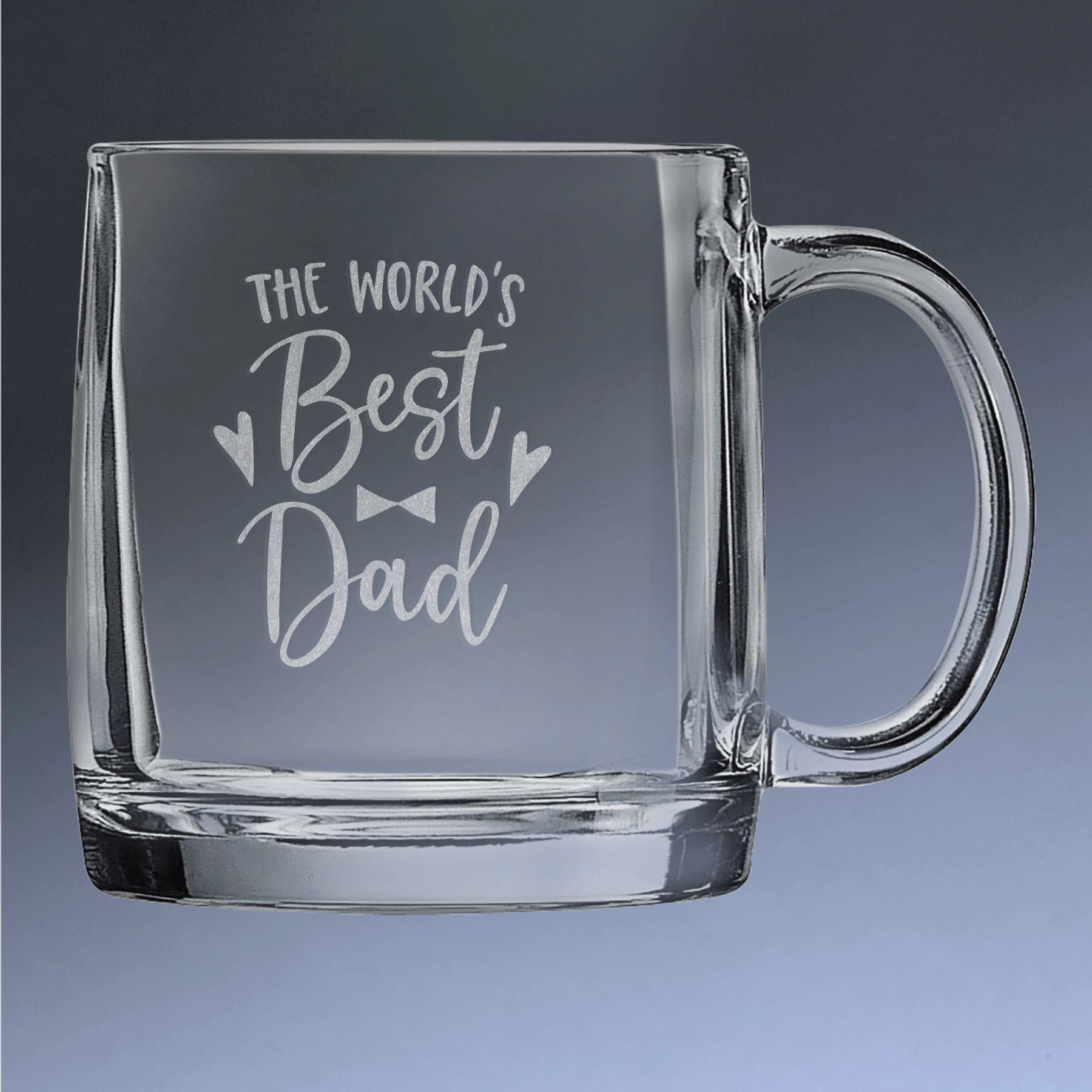 Personalized Polar Camel Glass Coffee Mugs - Custom Engraved Drinkware 12.25 oz. / Square / Single