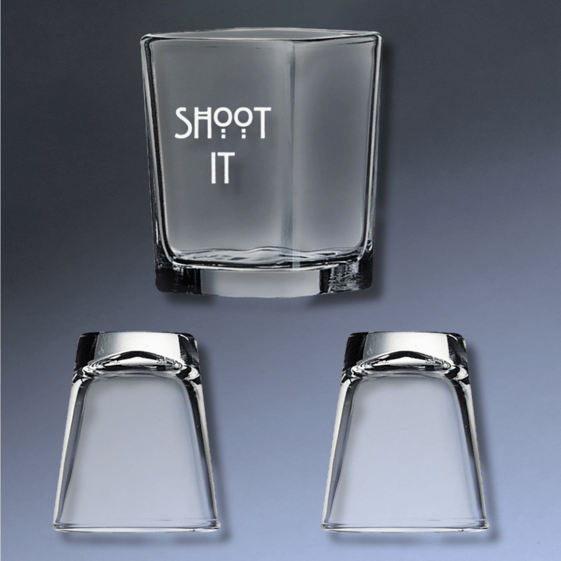 Personalized Shot Glass - Square or Round with Custom Engraving