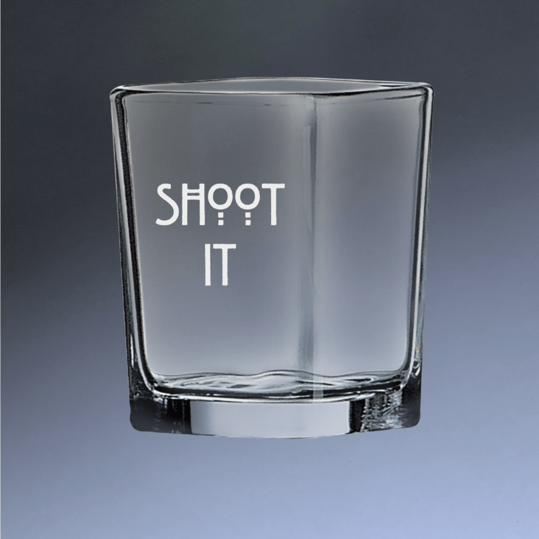 Personalized Shot Glass - Square or Round with Custom Engraving