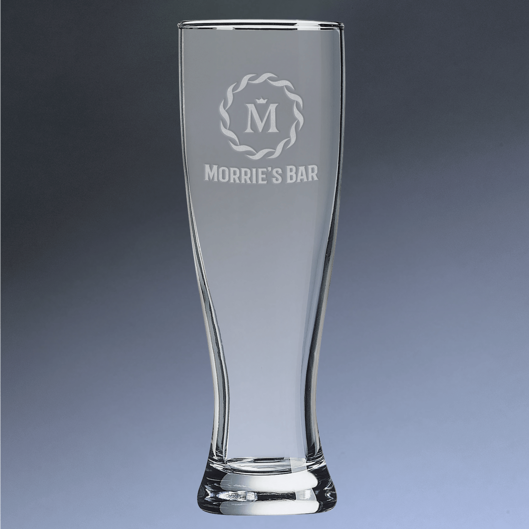 Custom Engraved Pilsner Glass - Personalized Beer Glasses Single / 16 oz.