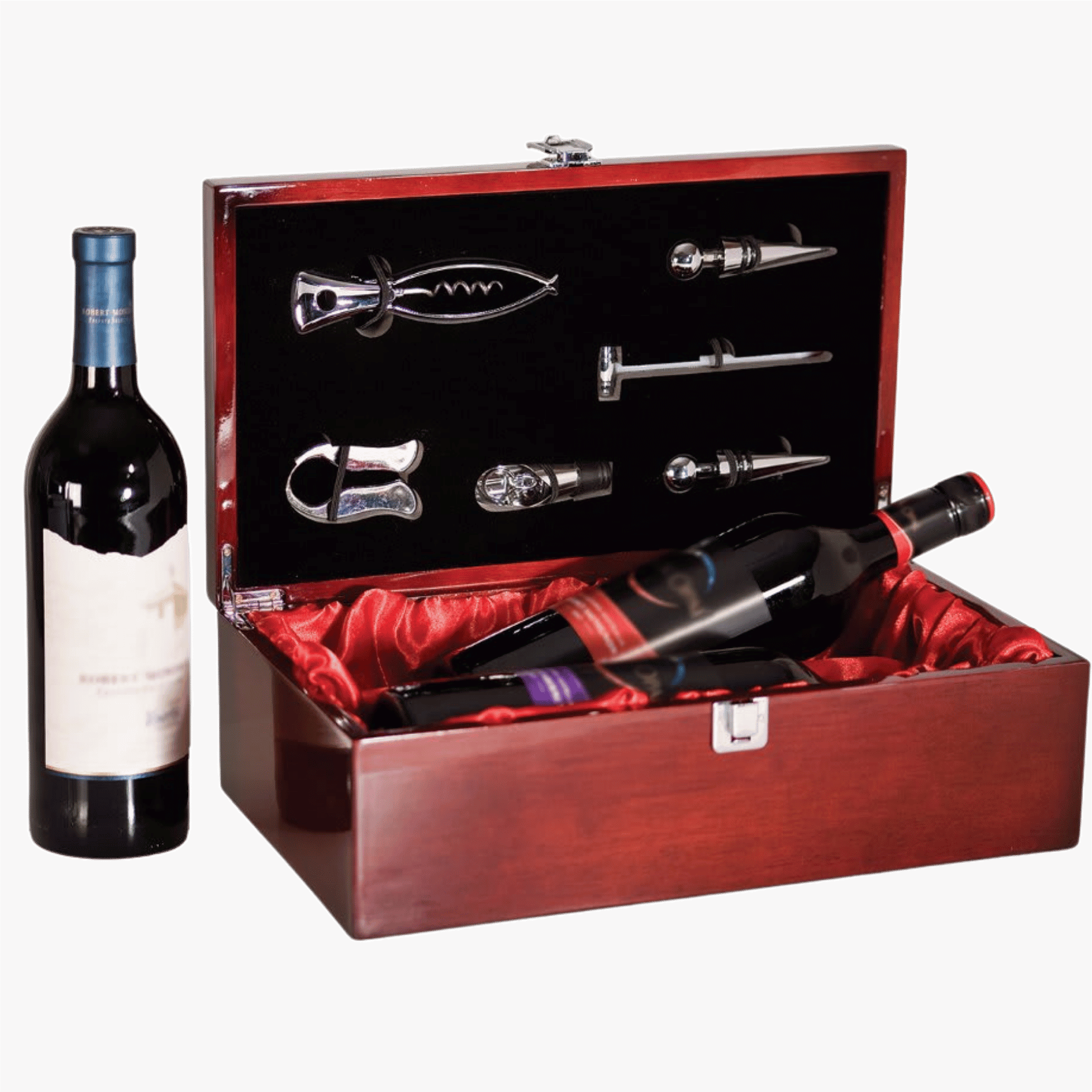 Wine Box Gift Sets with Personalized Engraving – Multiple Styles & Finishes