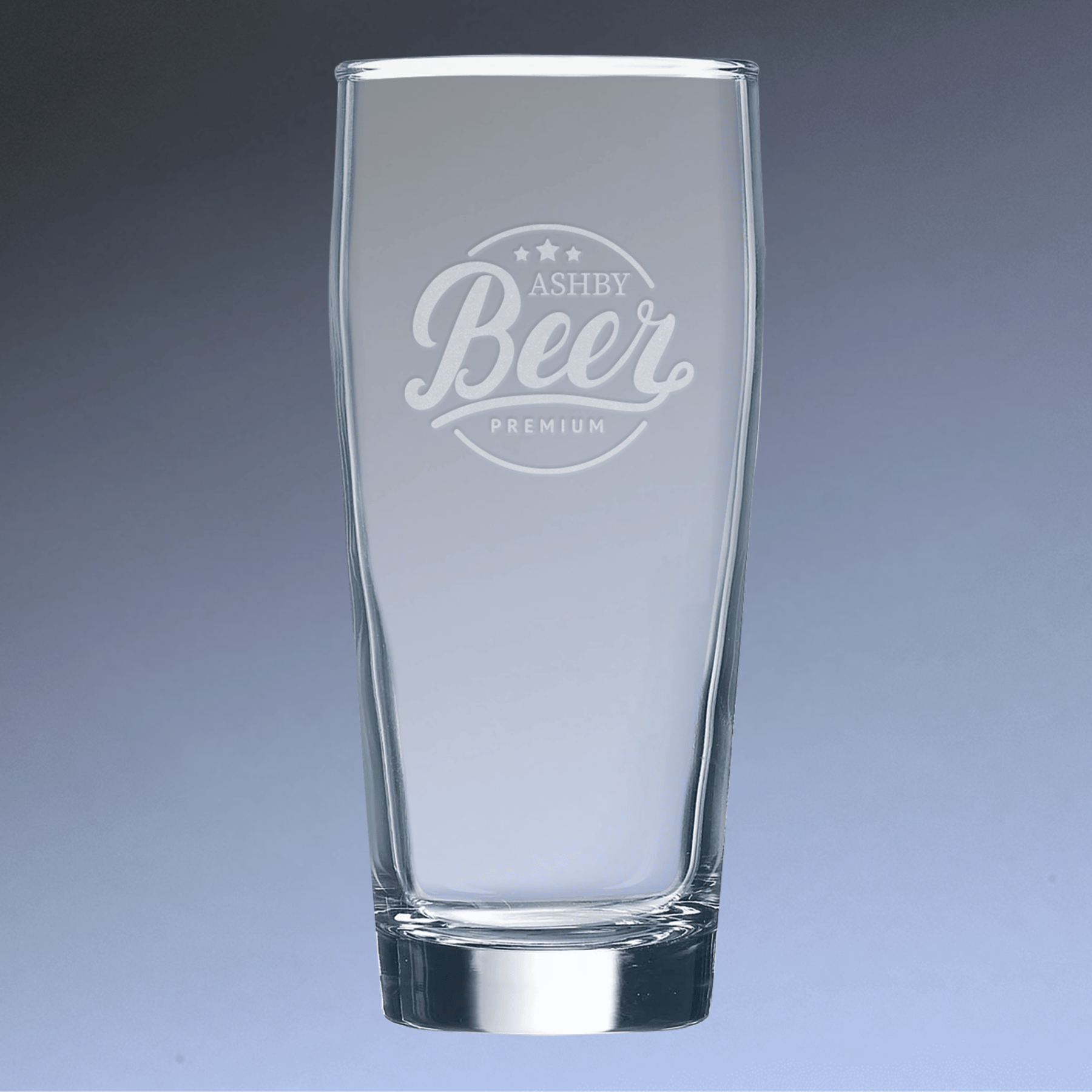 Custom Engraved Willi Becher Glass – Personalized Beer Glass Single Glass / 16 oz.