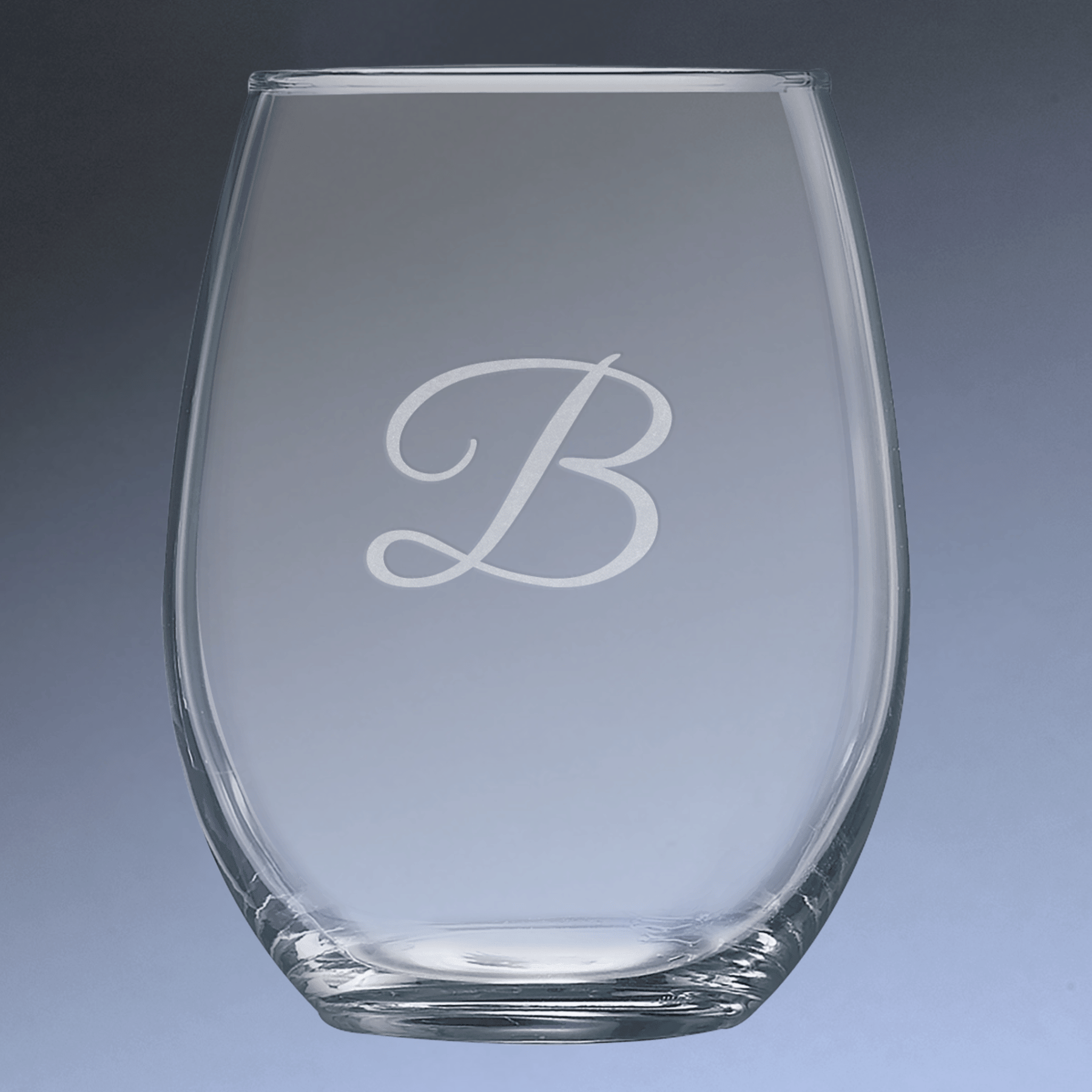 Laser Etched Stemless Wine Glass - Polar Camel Drinkware Single Glass / 15 oz.