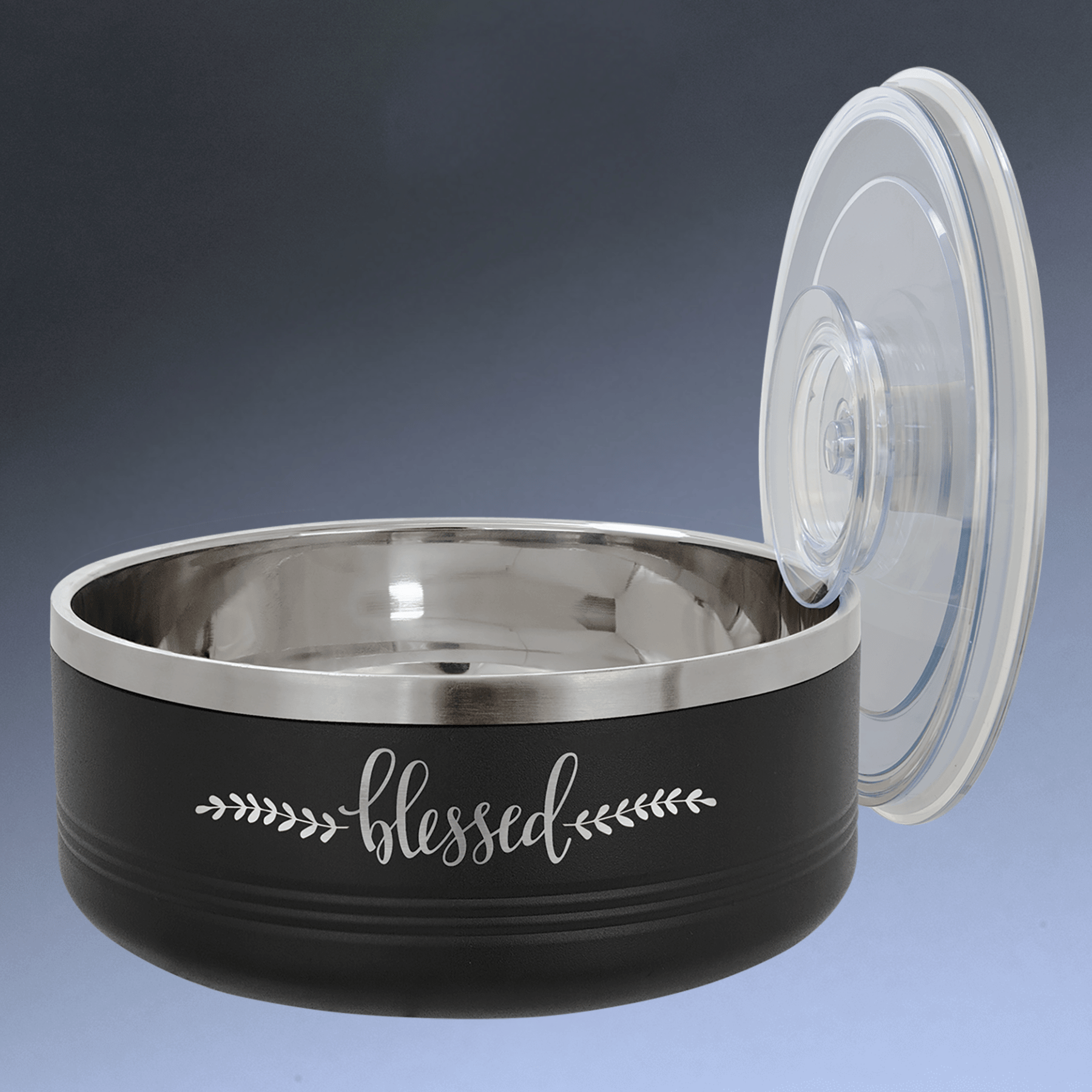 Personalized Insulated Serving Bowls – Polar Camel 1.5 Qt. or 3 Qt. Sizes Black / 1.25 Quart