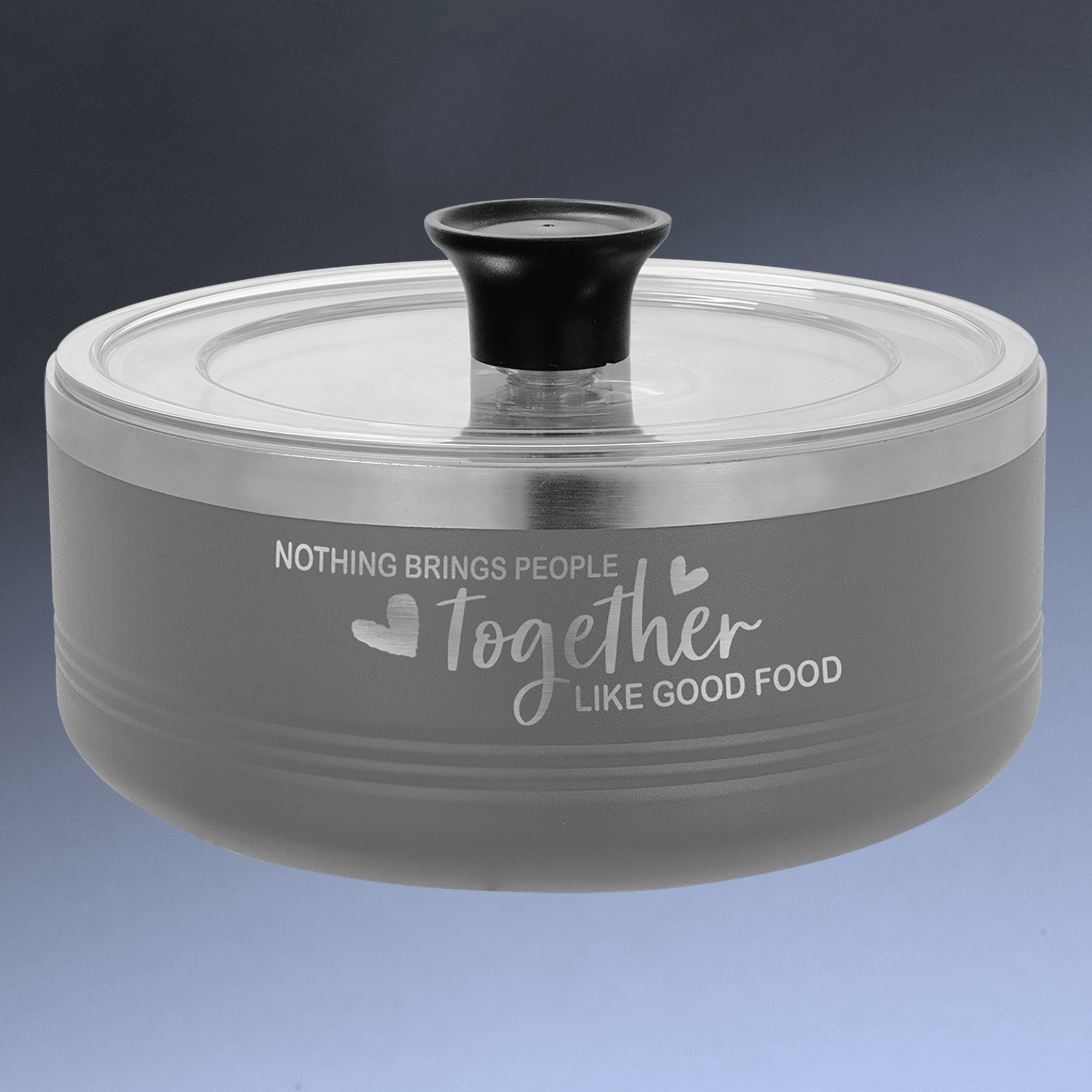 Personalized Insulated Serving Bowls – Polar Camel 1.5 Qt. or 3 Qt. Sizes Black / 1.25 Quart