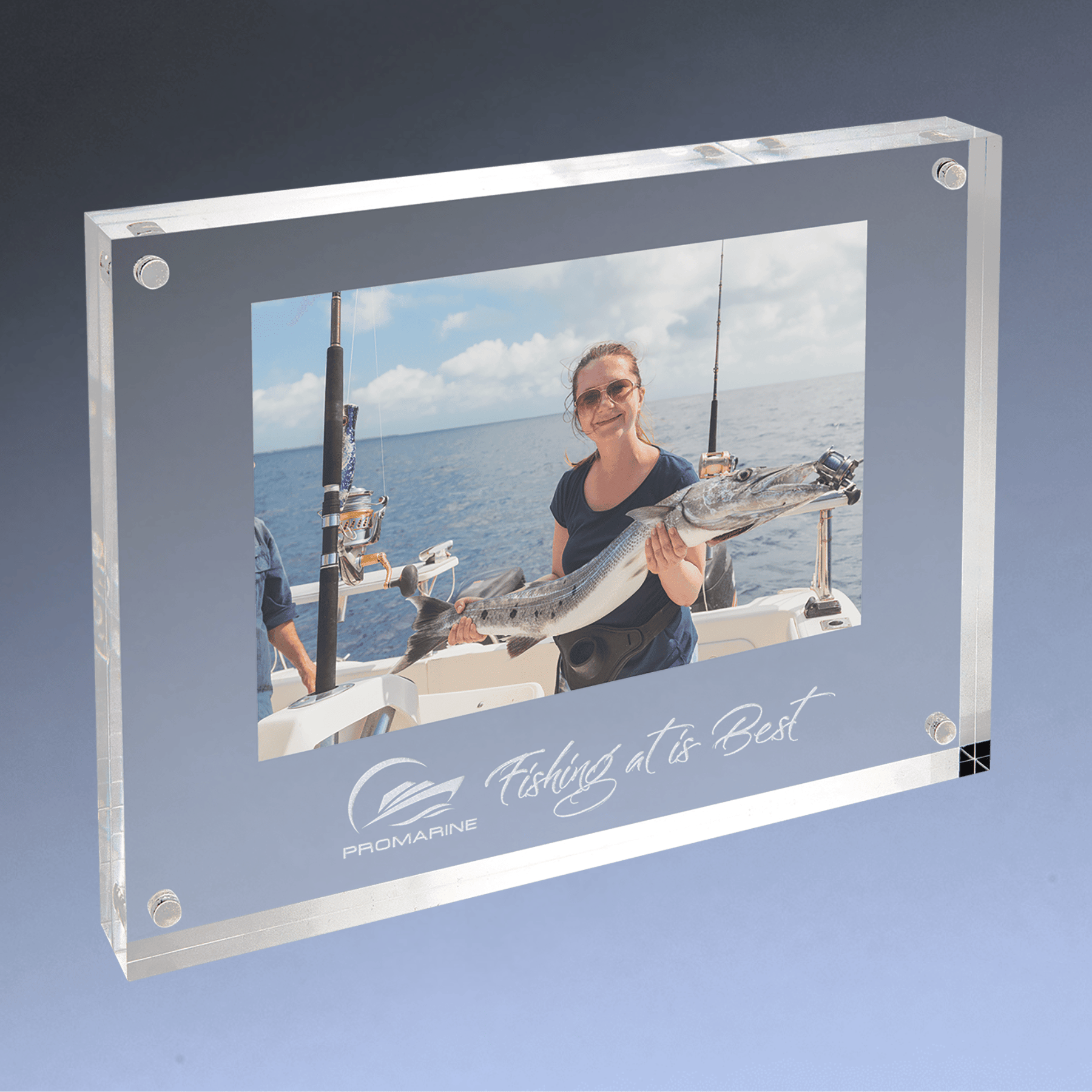 Personalized Magnetic Acrylic Picture Frame - Engraved Photo Frames