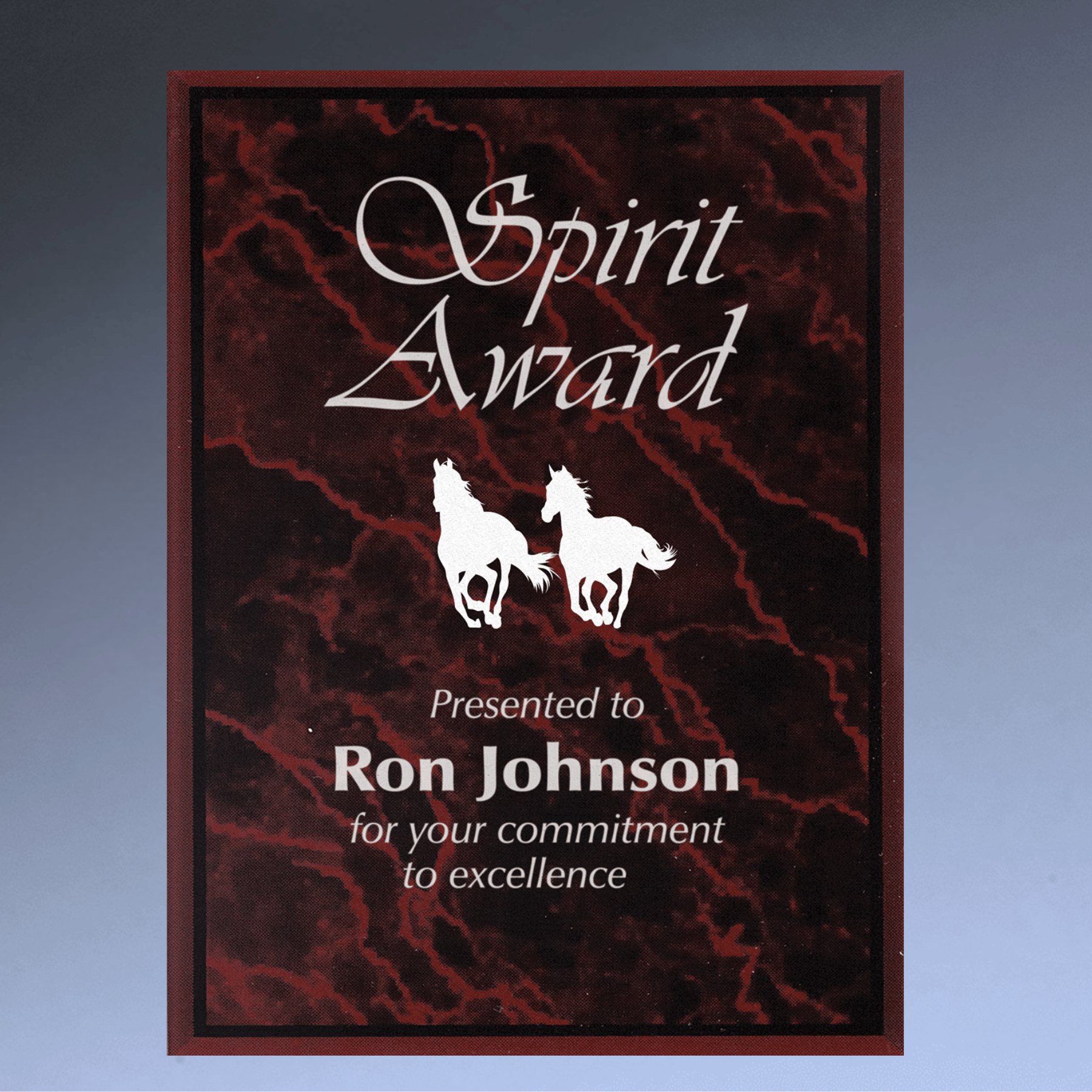 Marble Acrylic Plaque Plates for Plaque Boards and Custom Displays Black / 5" x 7"