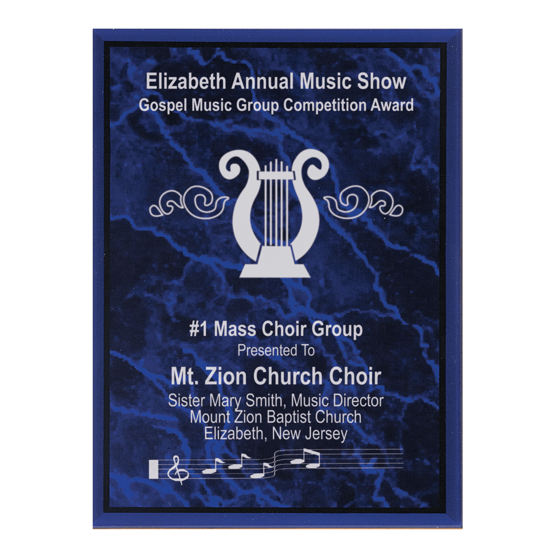 Marble Acrylic Plaque Plates for Plaque Boards and Custom Displays Purple / 5" x 7"