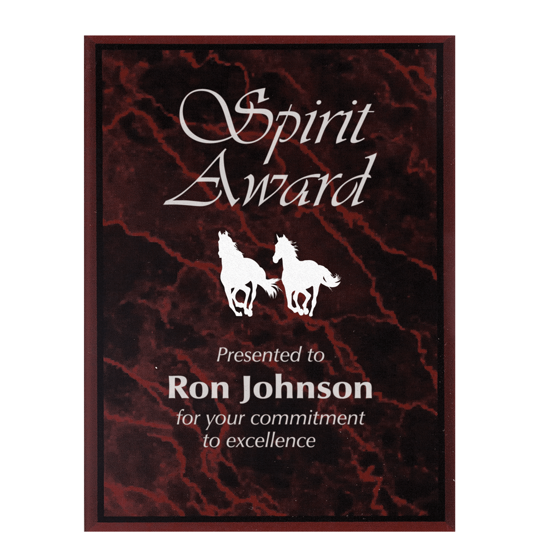 Marble Acrylic Plaque Plates for Plaque Boards and Custom Displays Red / 5" x 7"