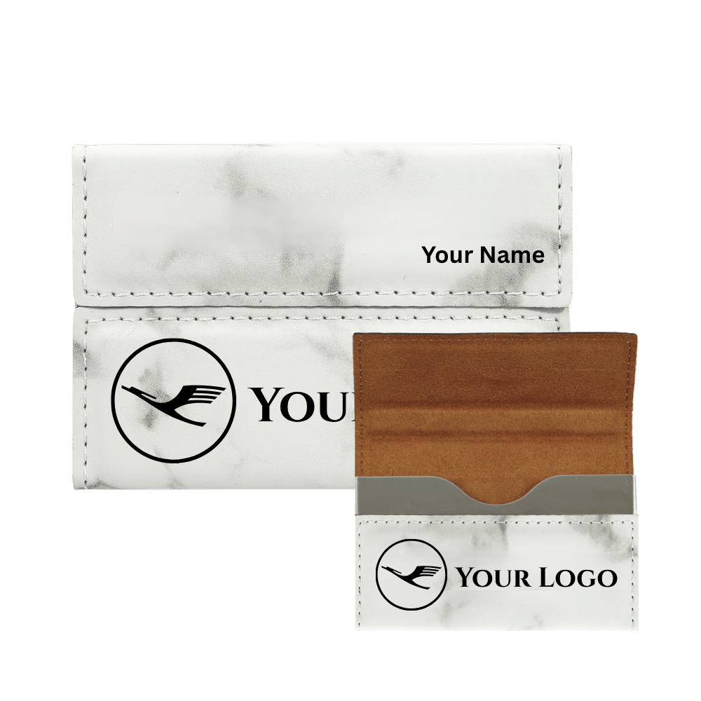 Business Card Cases- Hard Shell Leatherette with Magnetic Closure