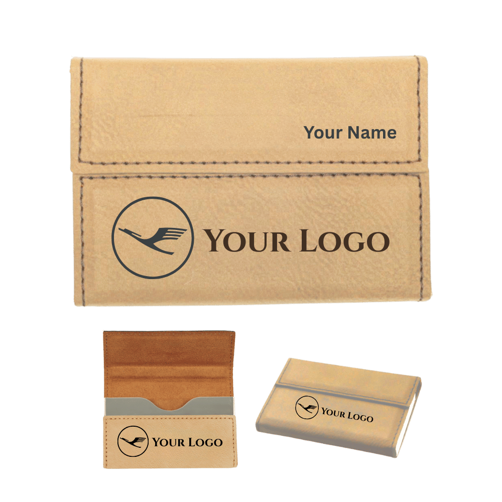 Business Card Cases- Hard Shell Leatherette with Magnetic Closure