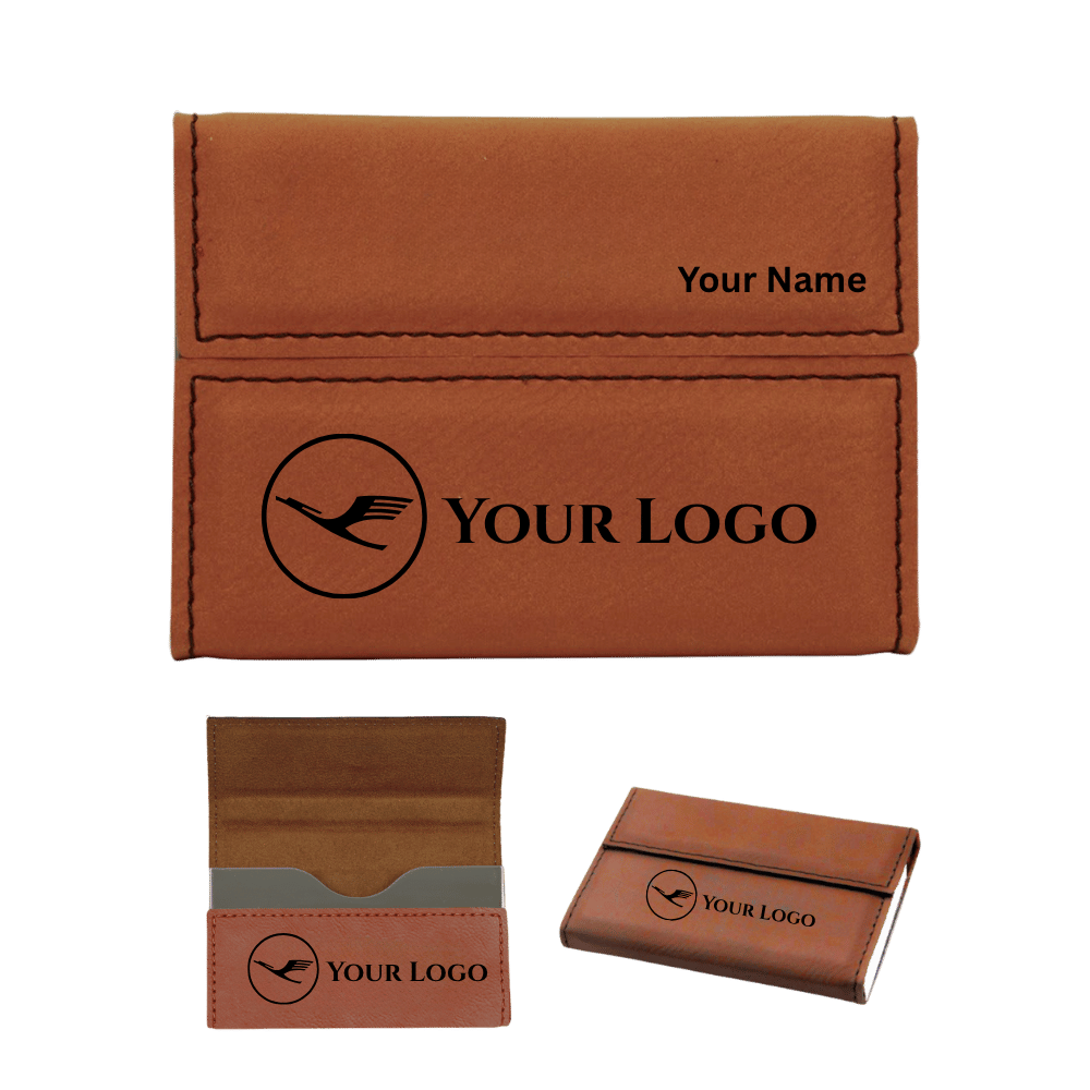 Business Card Cases- Hard Shell Leatherette with Magnetic Closure