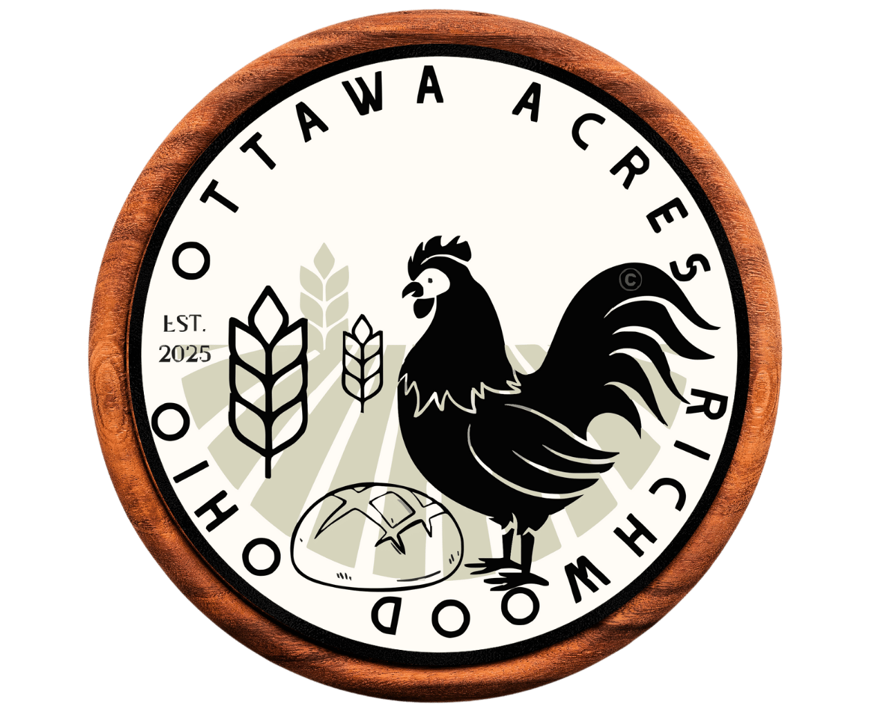 Ottawa Acres Inlay Acrylic Sign