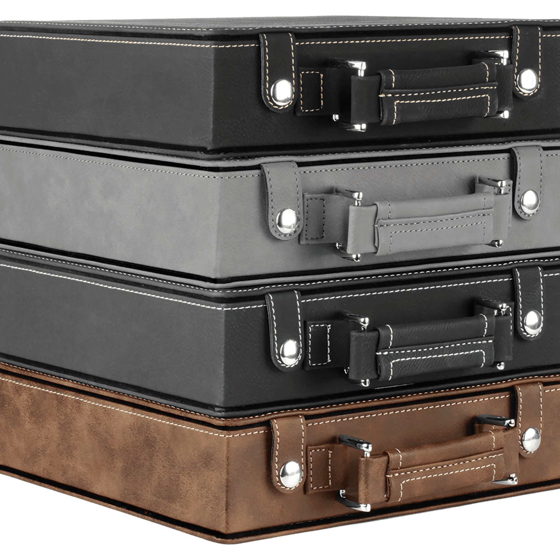 Personalized Poker Set in Leatherette Carry Case - 100 chips, 2 Card Decks Football / Football Leatherette / 100
