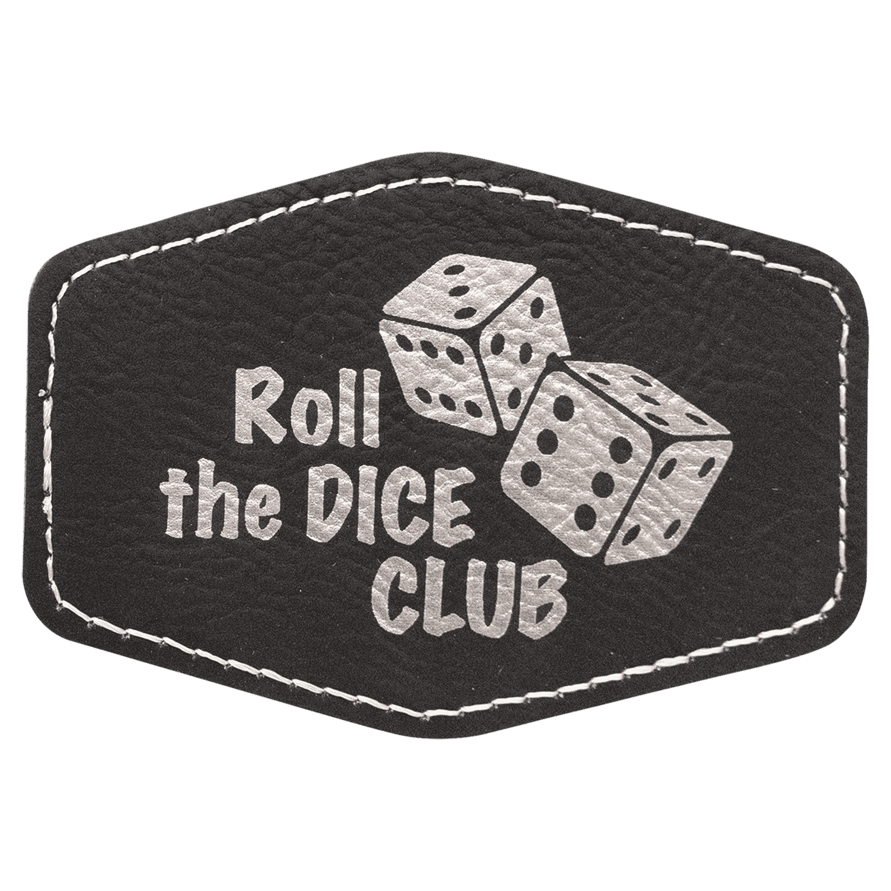 Personalized Patches in Self-Adhesive Leatherette - Hexagon