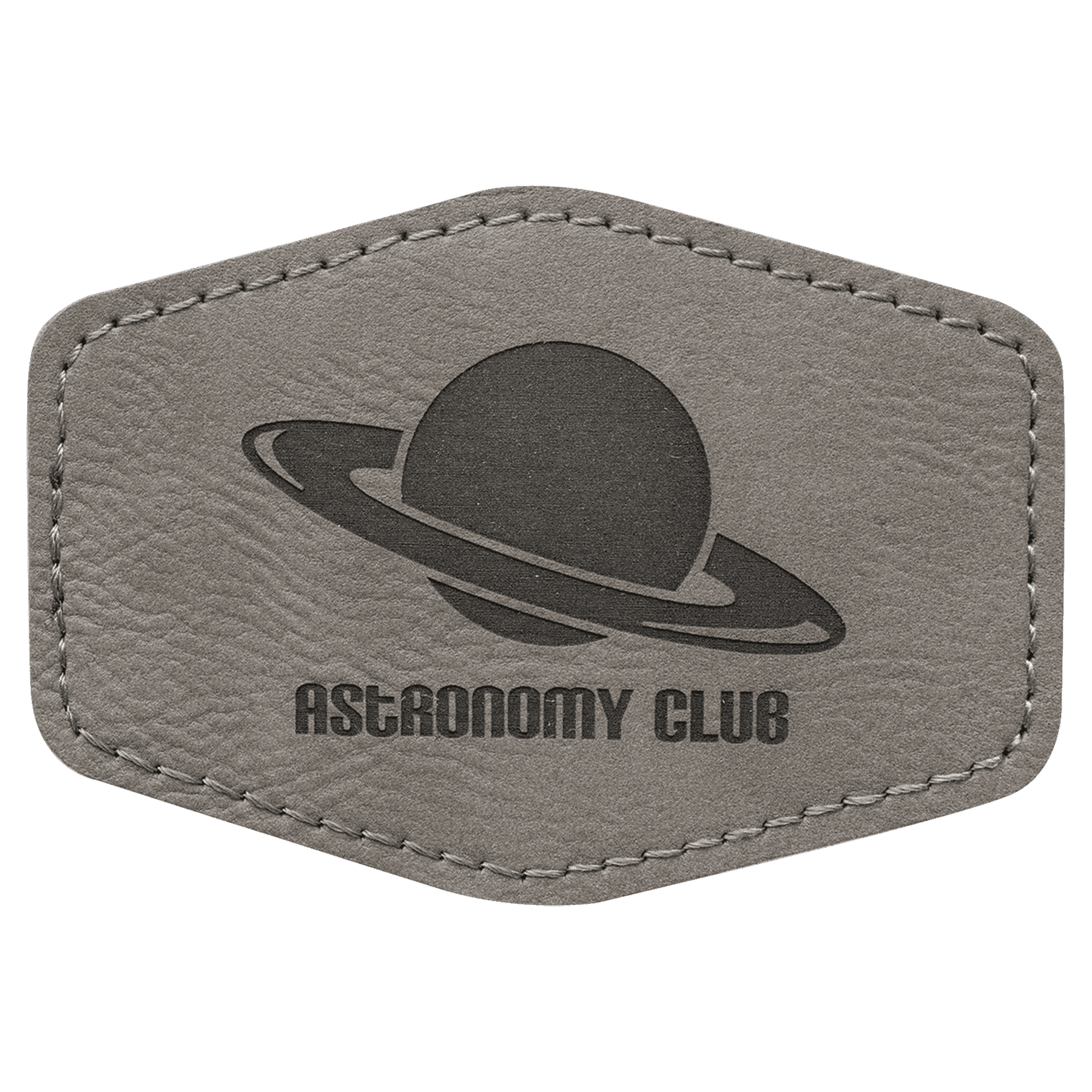 Personalized Patches in Self-Adhesive Leatherette - Hexagon