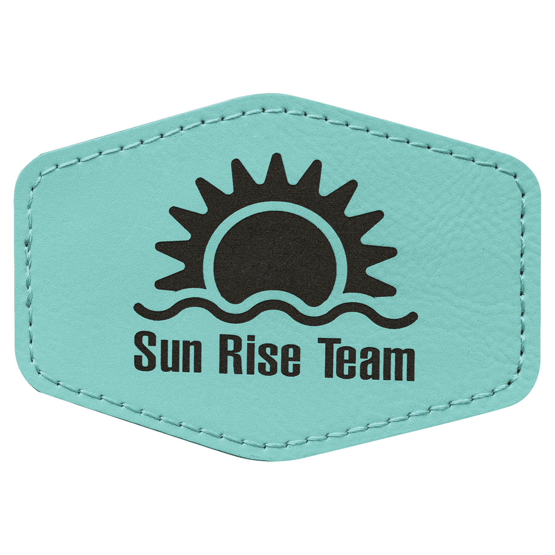 Personalized Patches in Self-Adhesive Leatherette - Hexagon