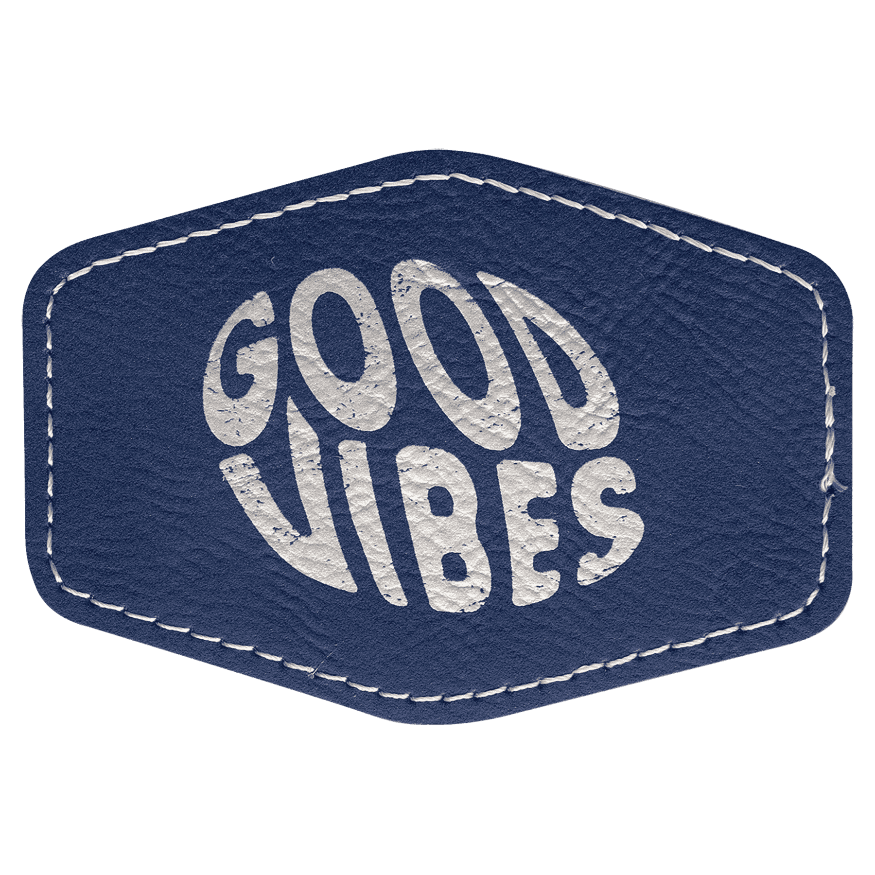 Personalized Patches in Self-Adhesive Leatherette - Hexagon