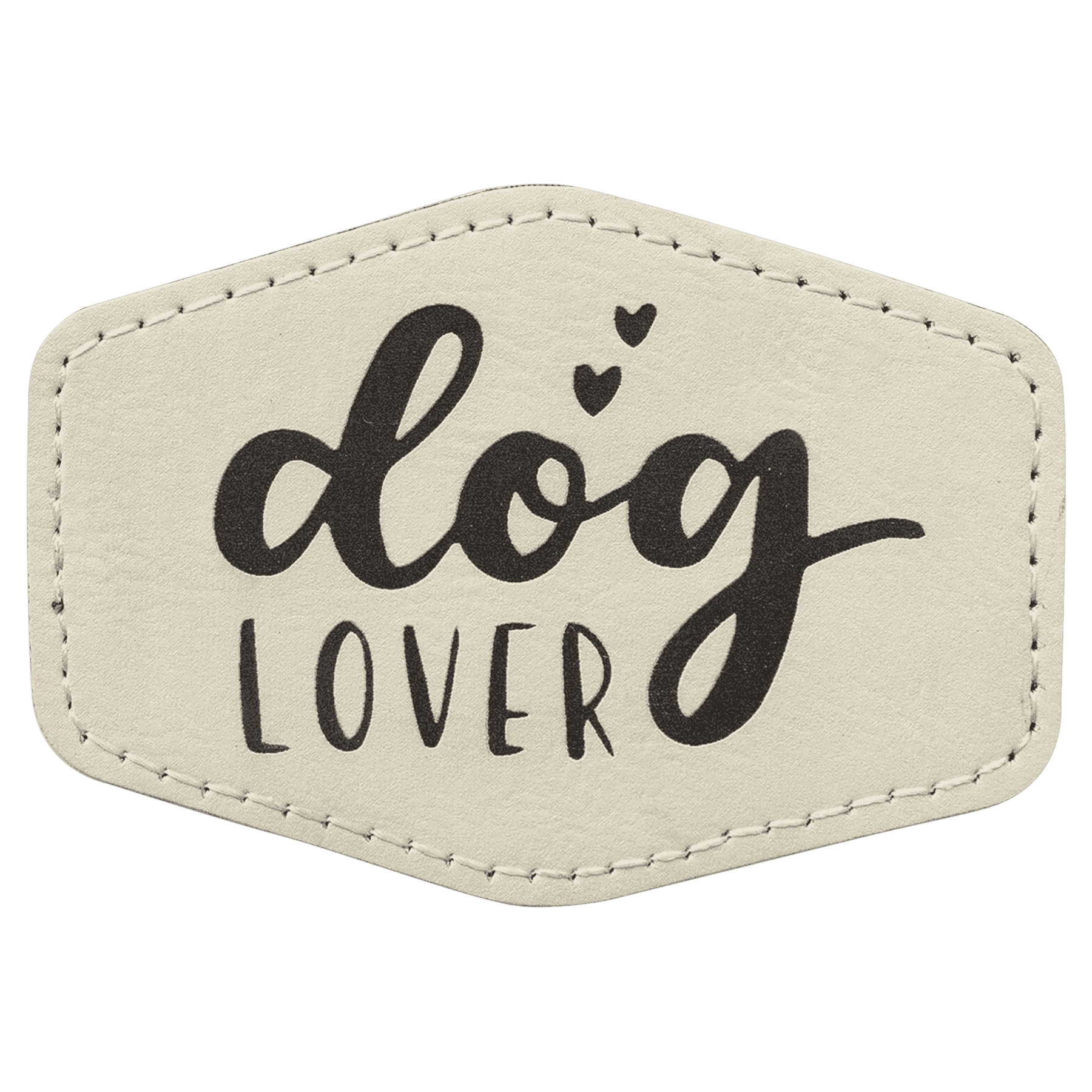 Personalized Patches in Self-Adhesive Leatherette - Hexagon