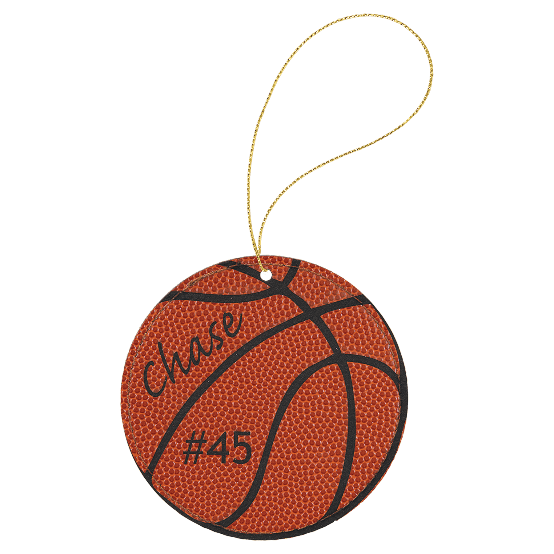 Personalized Leatherette Ornaments – Star, Tree & Sport Shapes