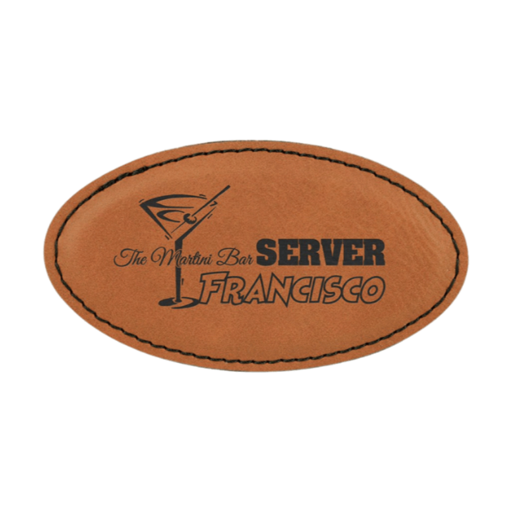 Rawhide_Leatherette_Magnetic_Name_Badge_Oval