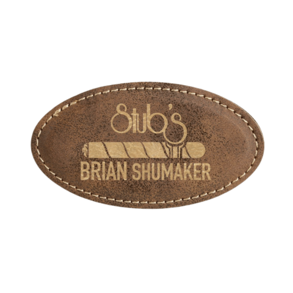 Rustic_Leatherette_Magnetic_Name_Badge_Oval