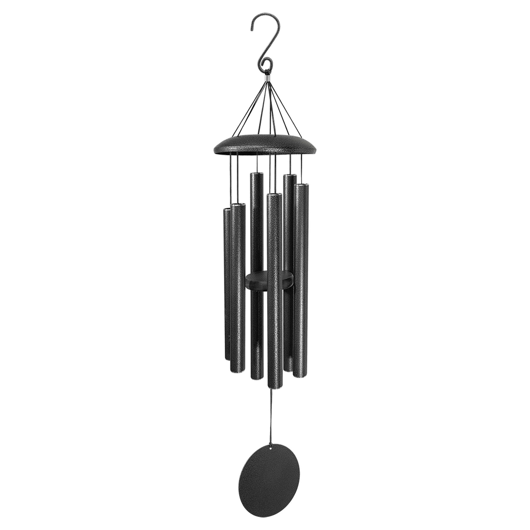 Personalized Black Aluminum Wind Chime – 30" & 36"