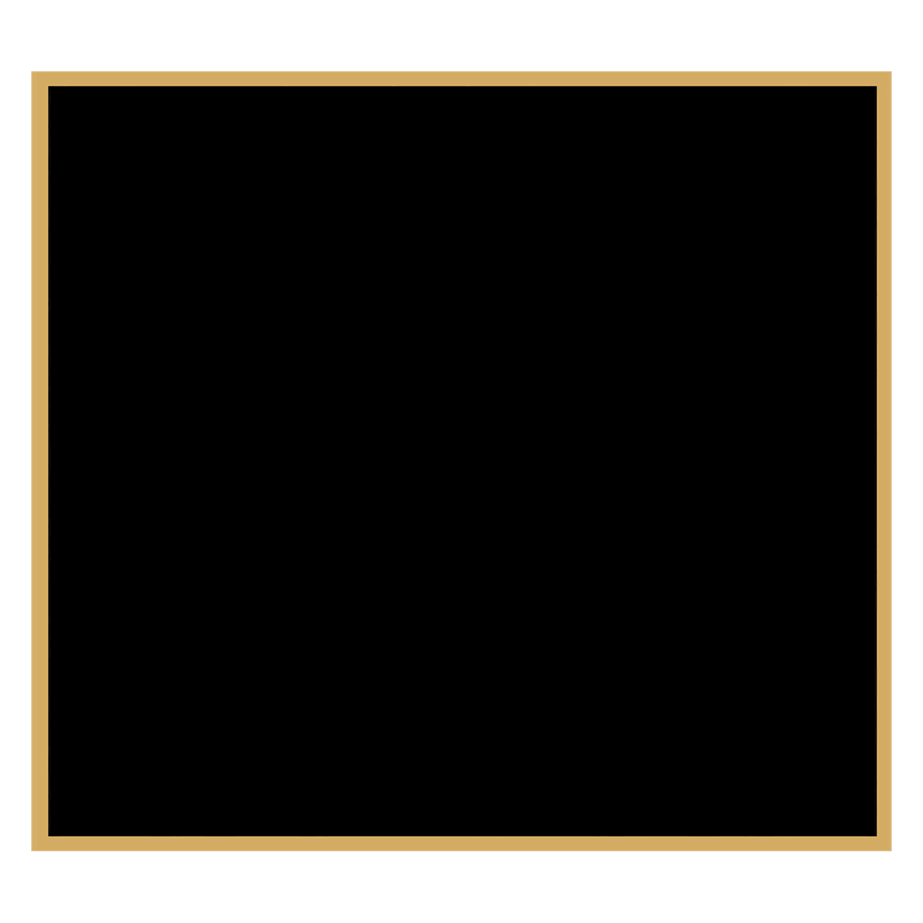 Custom Engraved Brass Identification Plates with Gold Border Rectangle / 2 1/2" x 2 3/4"