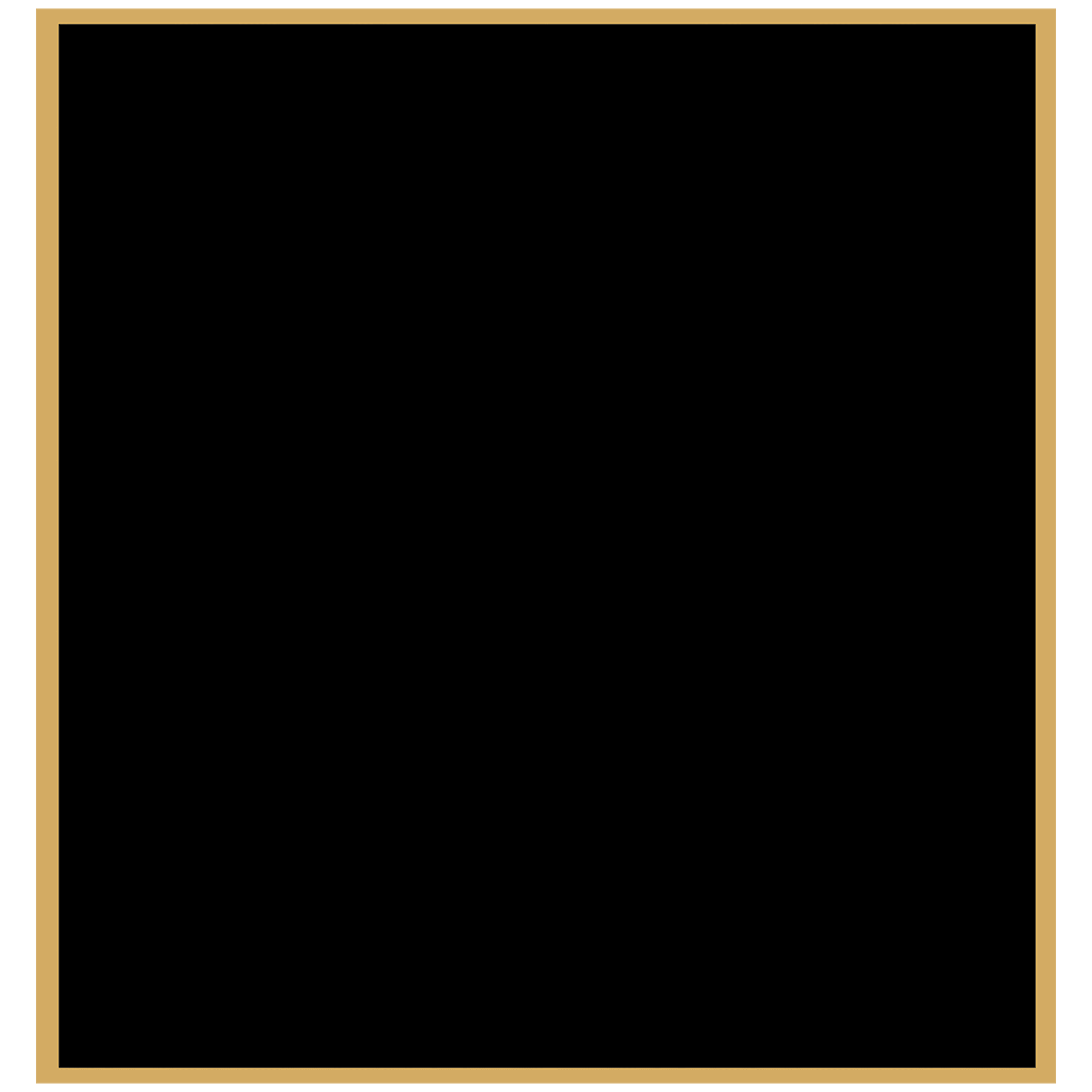 Custom Engraved Brass Identification Plates with Gold Border Rectangle / 2 7/8" x 3"