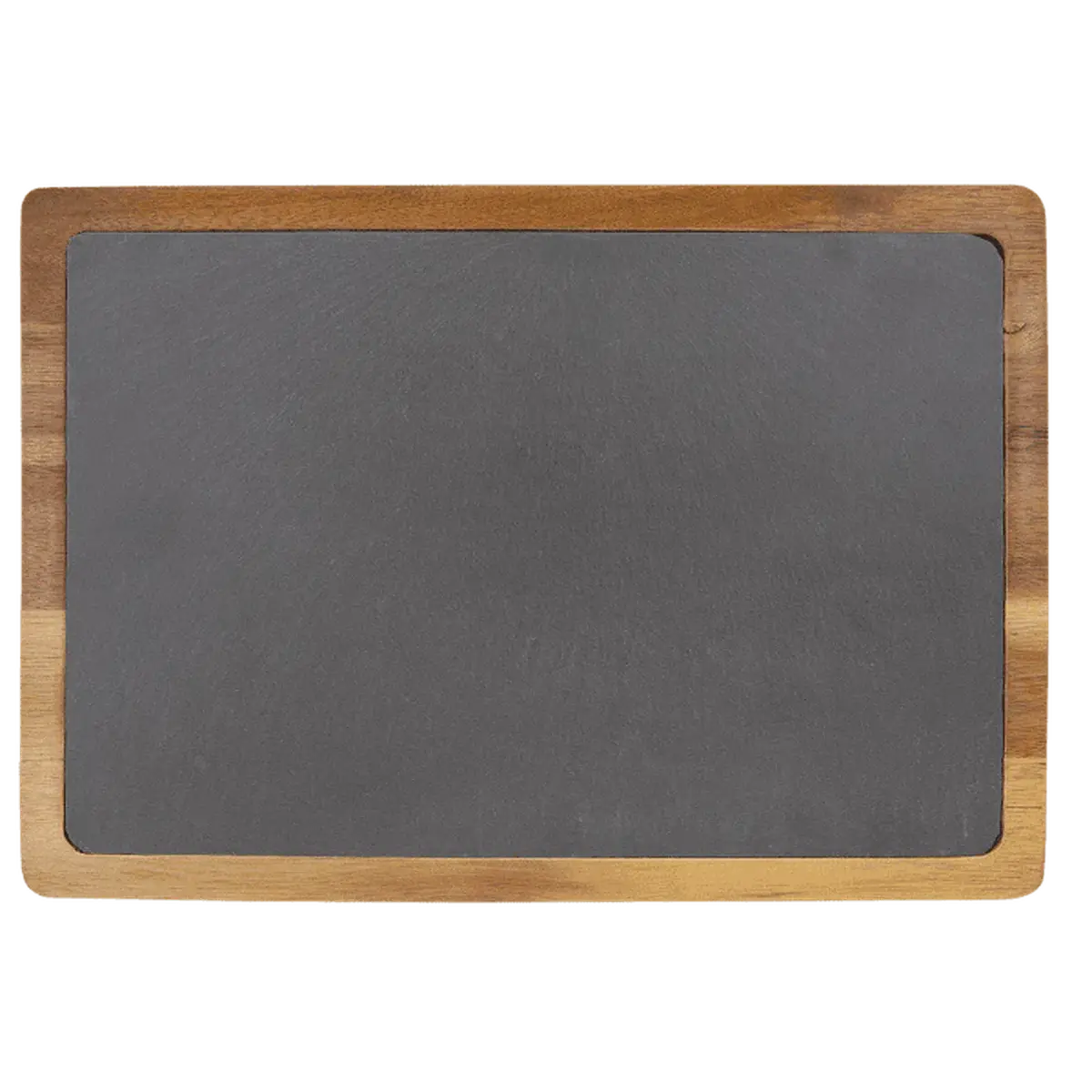 Engraved Acacia and Slate Cutting Board – For Serving and Charcuterie Design Your Own / 13" x 9"