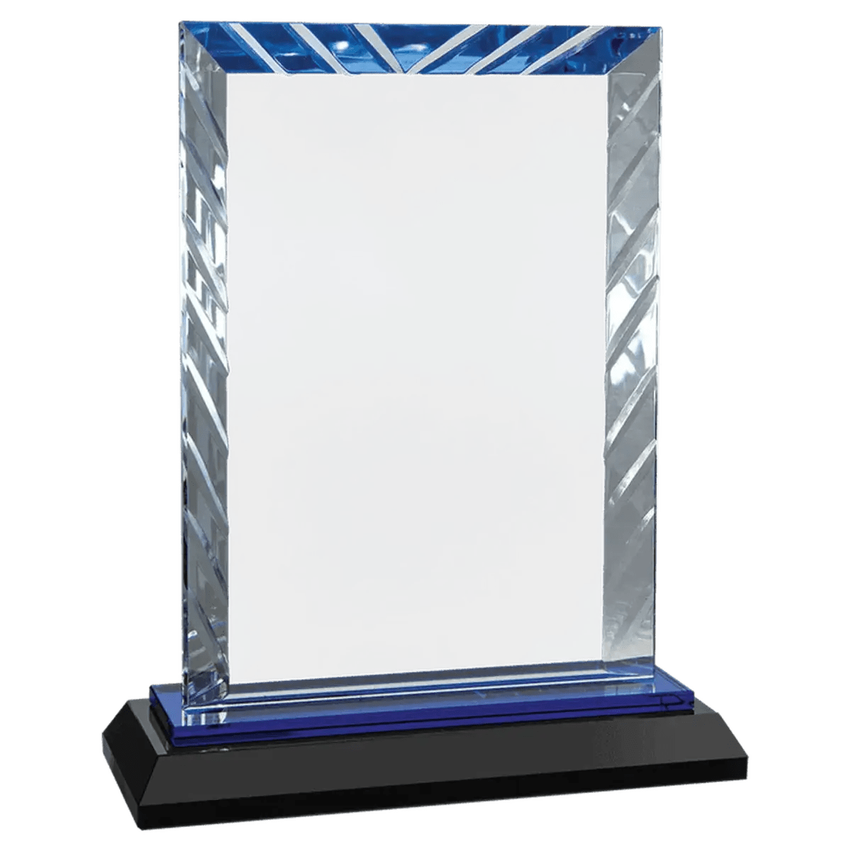 Accent Glass Awards in Fan, Flame, and Diamond Designs - Rectangle