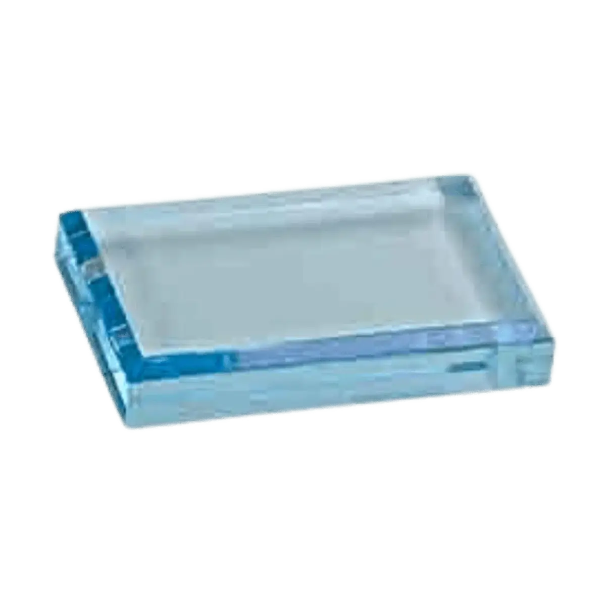 Personalized Acrylic Paperweights for Recognition Awards & Gifts Rectangle / Blue / 4 1/2" x 3 1/2"
