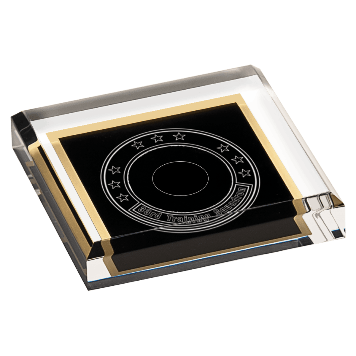 Acrylic Paperweights with Engraved Personalization - Square